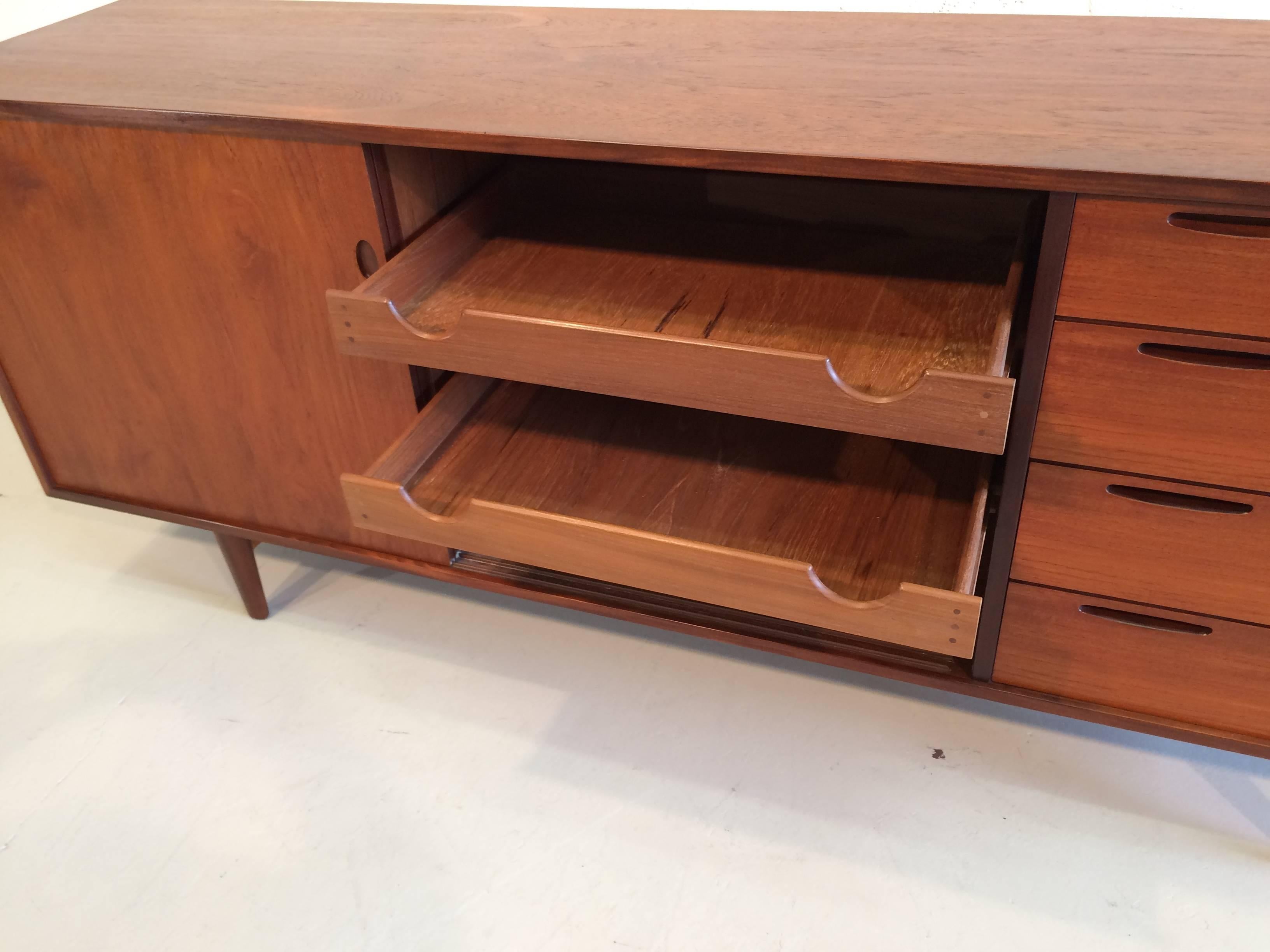 Arne Hovmand-Olsen Teak Credenza for Selig 4