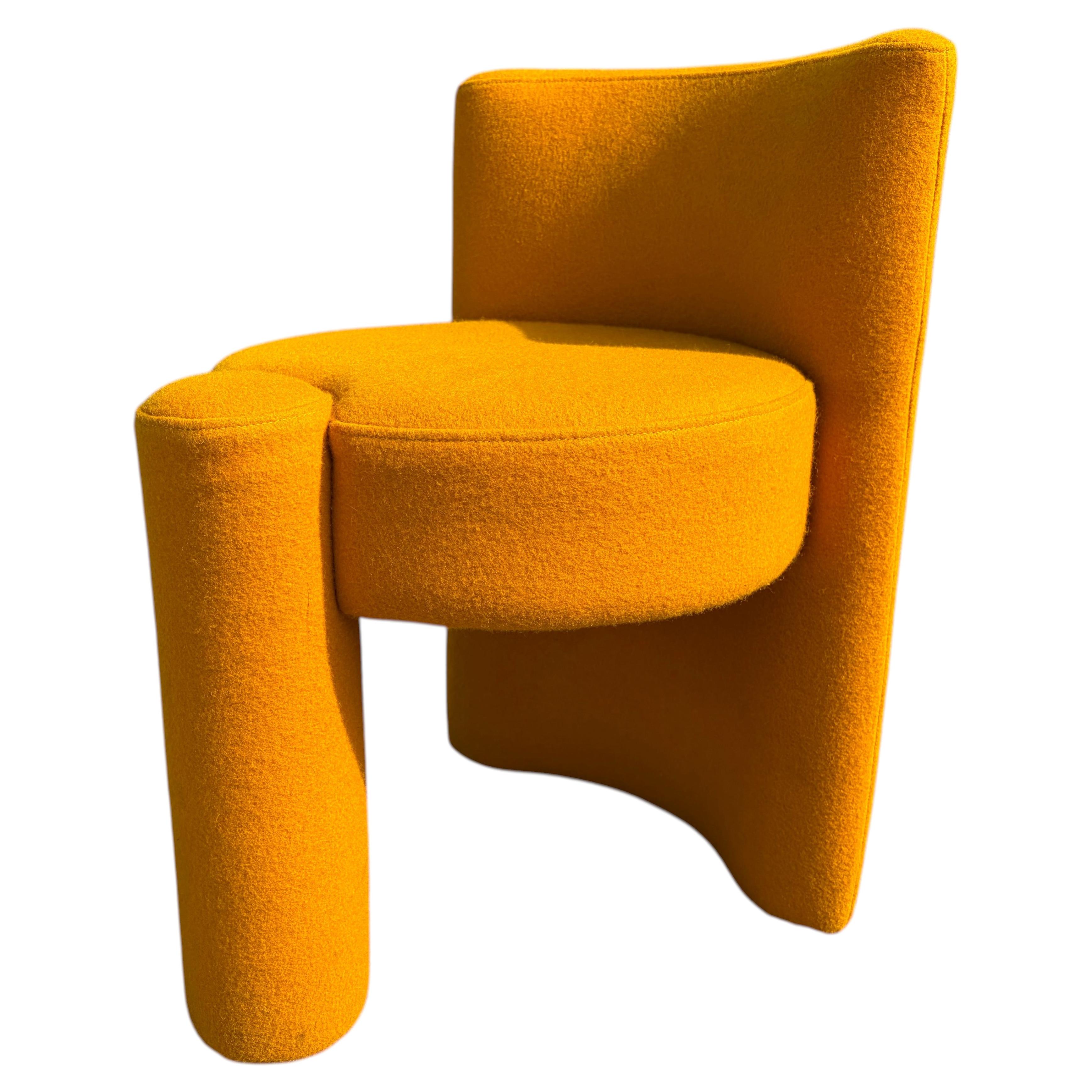Modern Designer Chairs or Stools, Sunflower Yellow