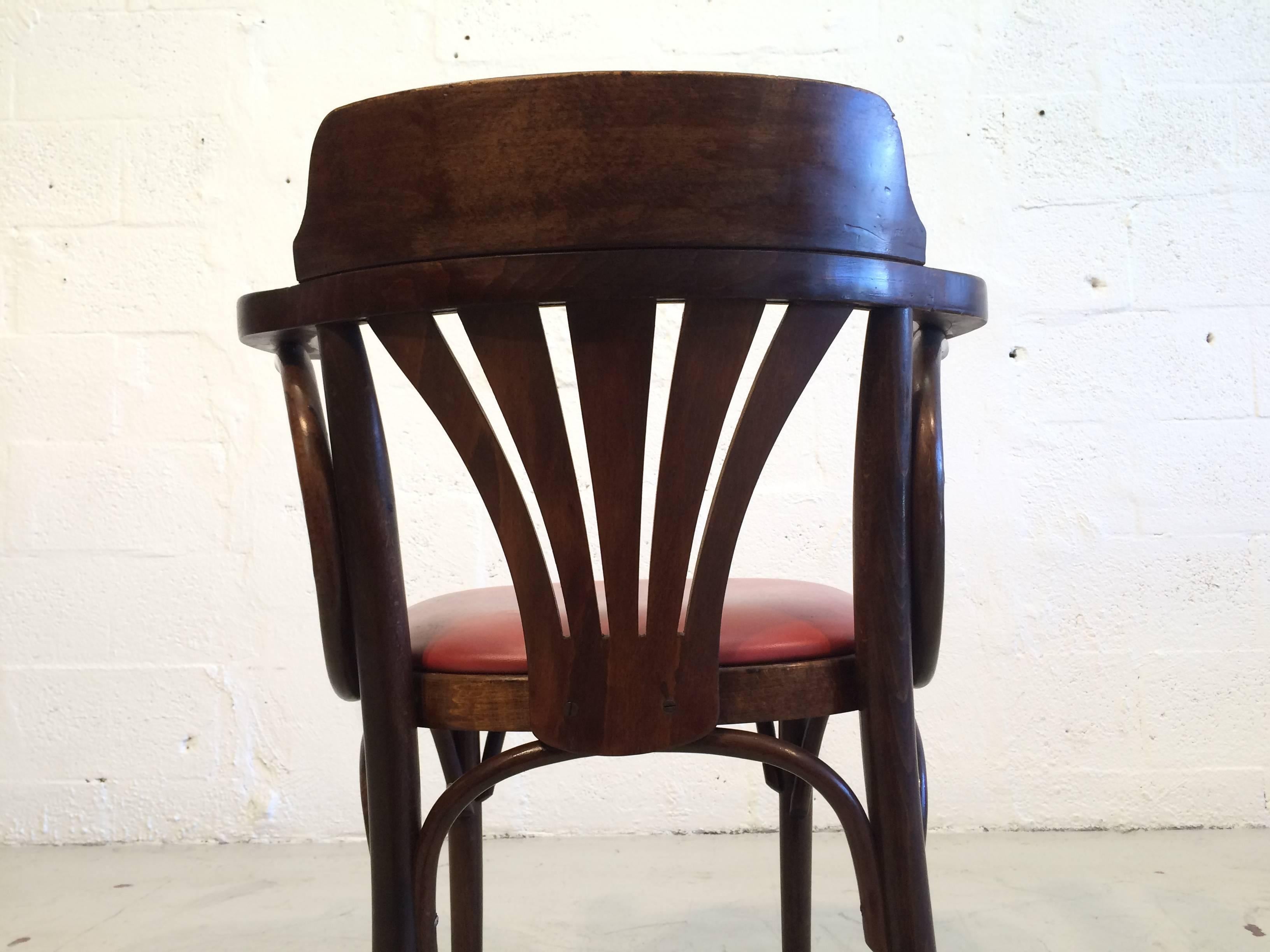Vienna Secession Six Bentwood Chairs by Drevounia, Czech Republic, 1950s, 12 Chairs Available