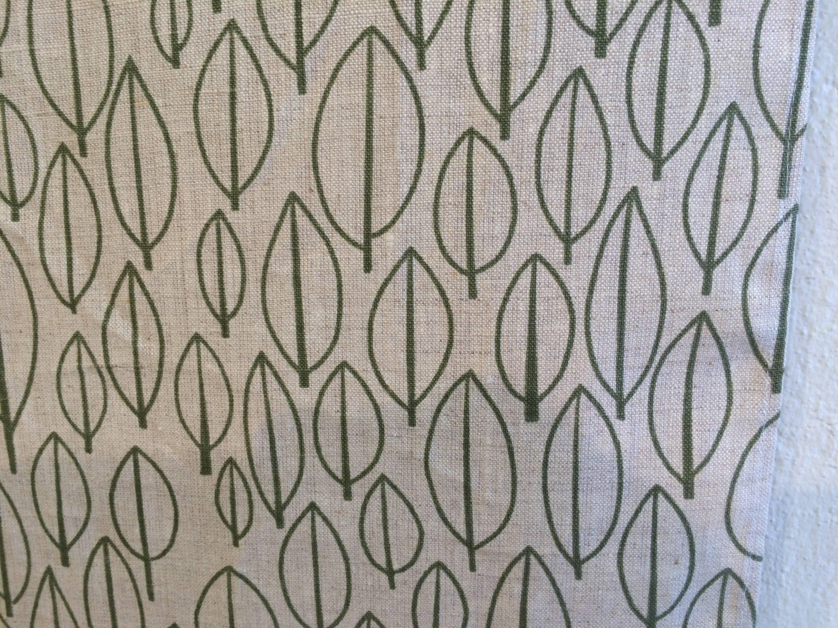 Modern Alexander Girard Wall Scrim Leaves Natural /Art / Tapestry Herman Miller