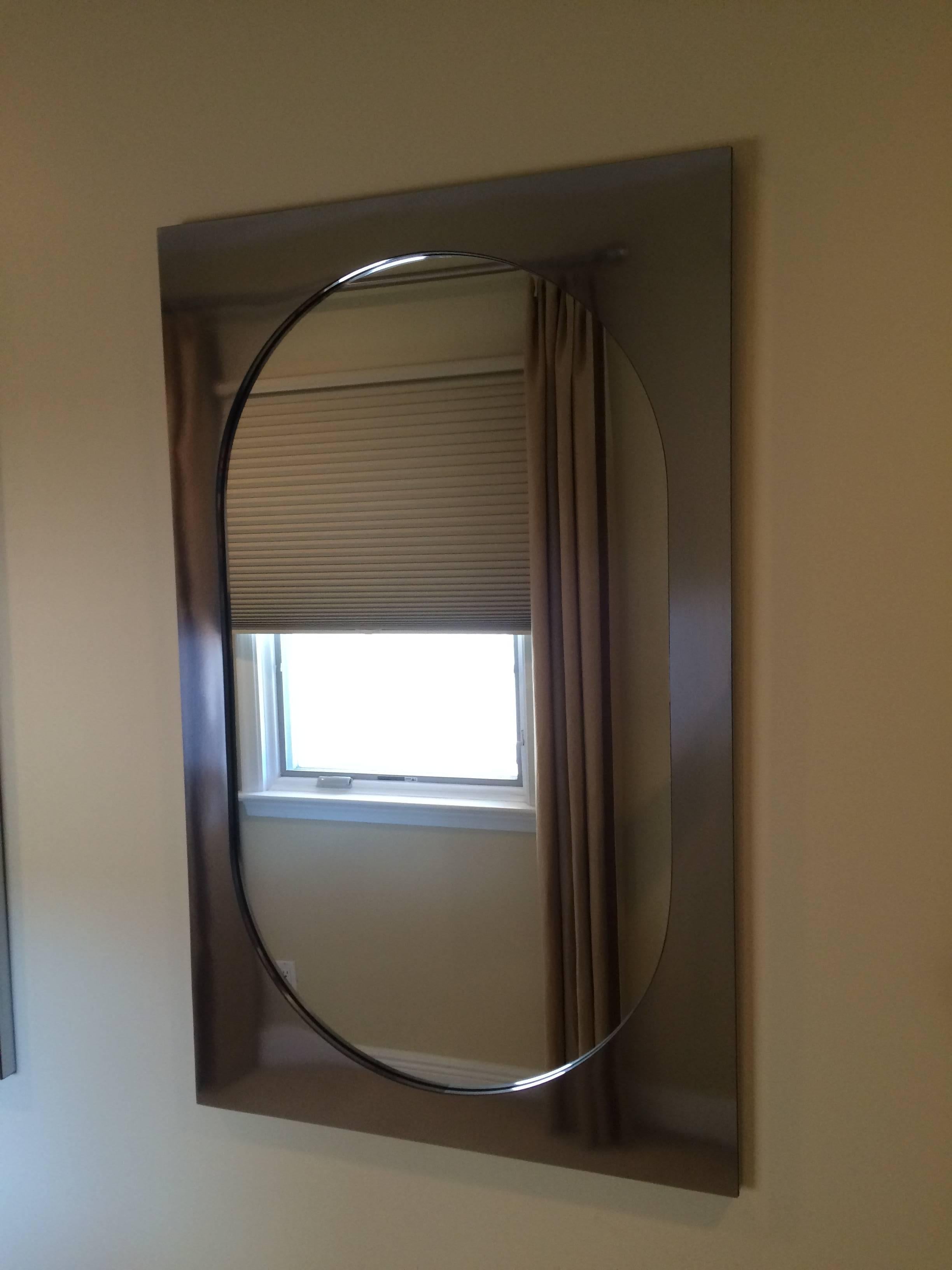 Mid-Century Modern Two Great Wall Mirrors, USA, 1970s