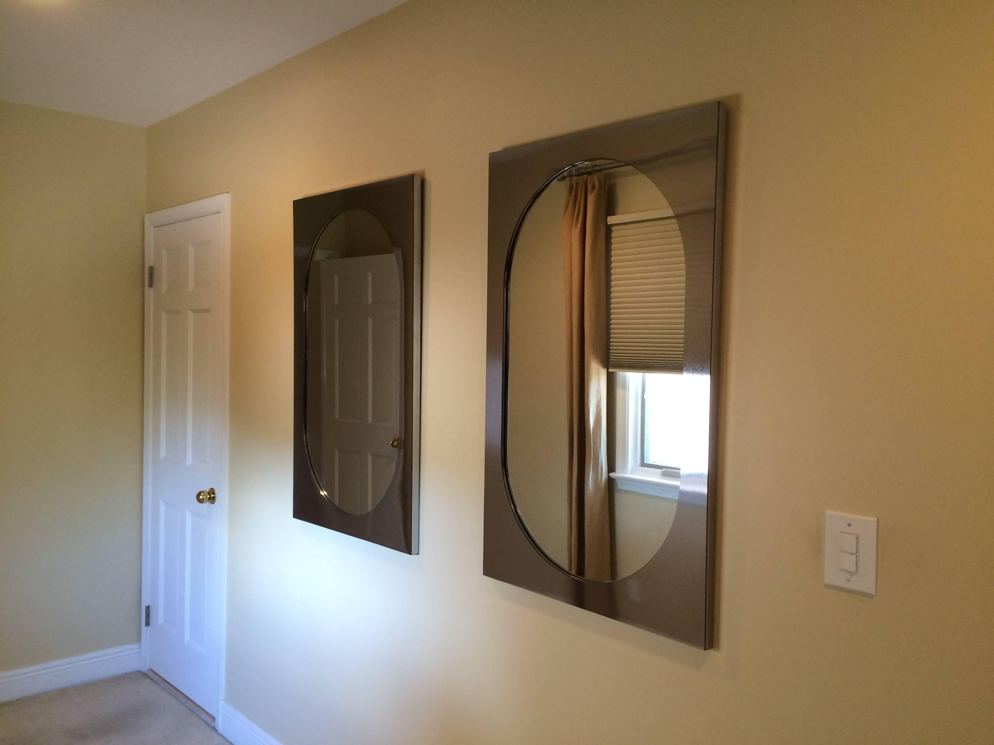 Two Great Wall Mirrors, USA, 1970s In Good Condition In Miami, FL