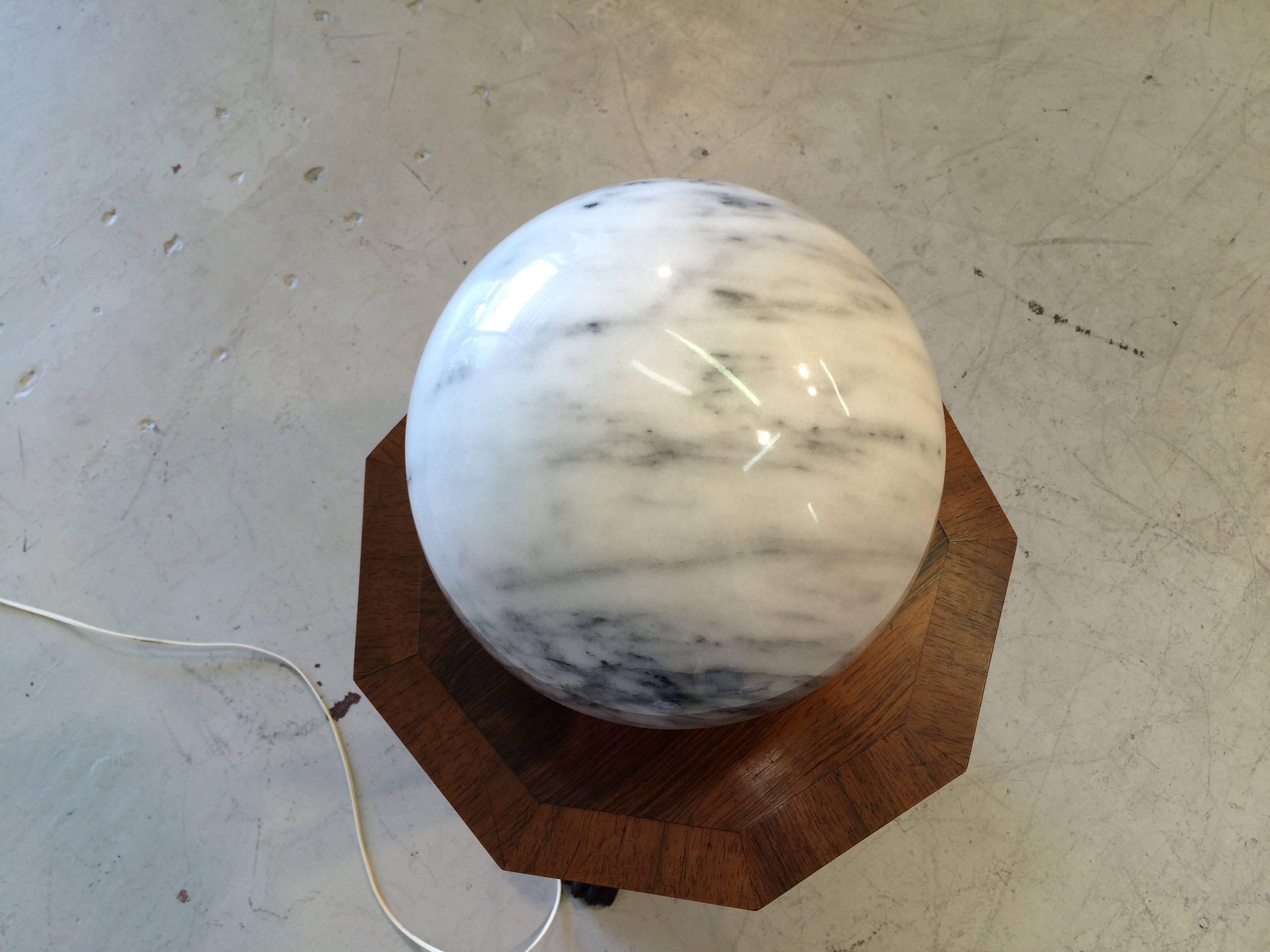 Italian Nice Marble Table Lamp, Italy, 1970s