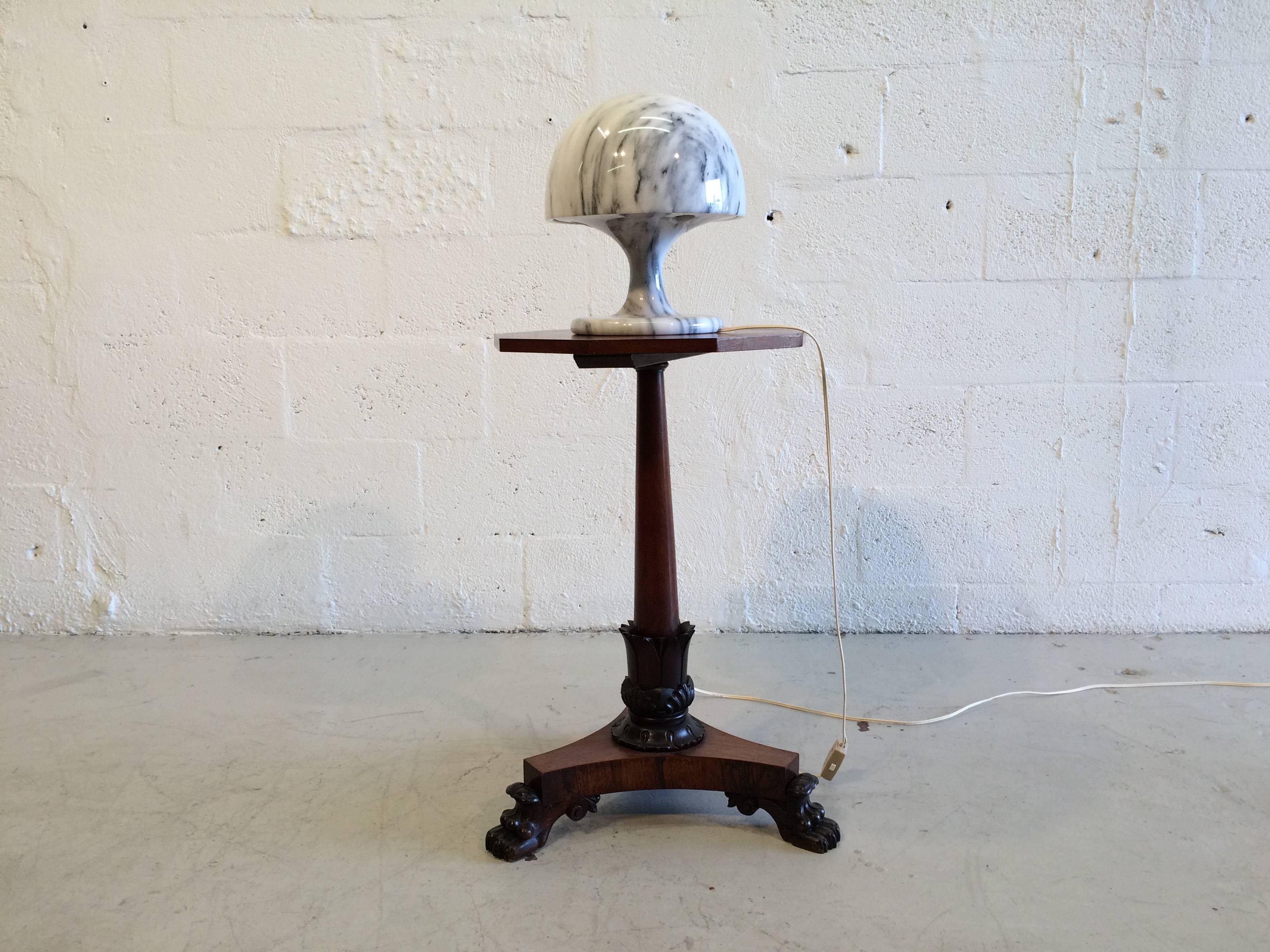 Nice Marble Table Lamp, Italy, 1970s 1