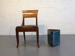 Leather Book Waste Paper Basket