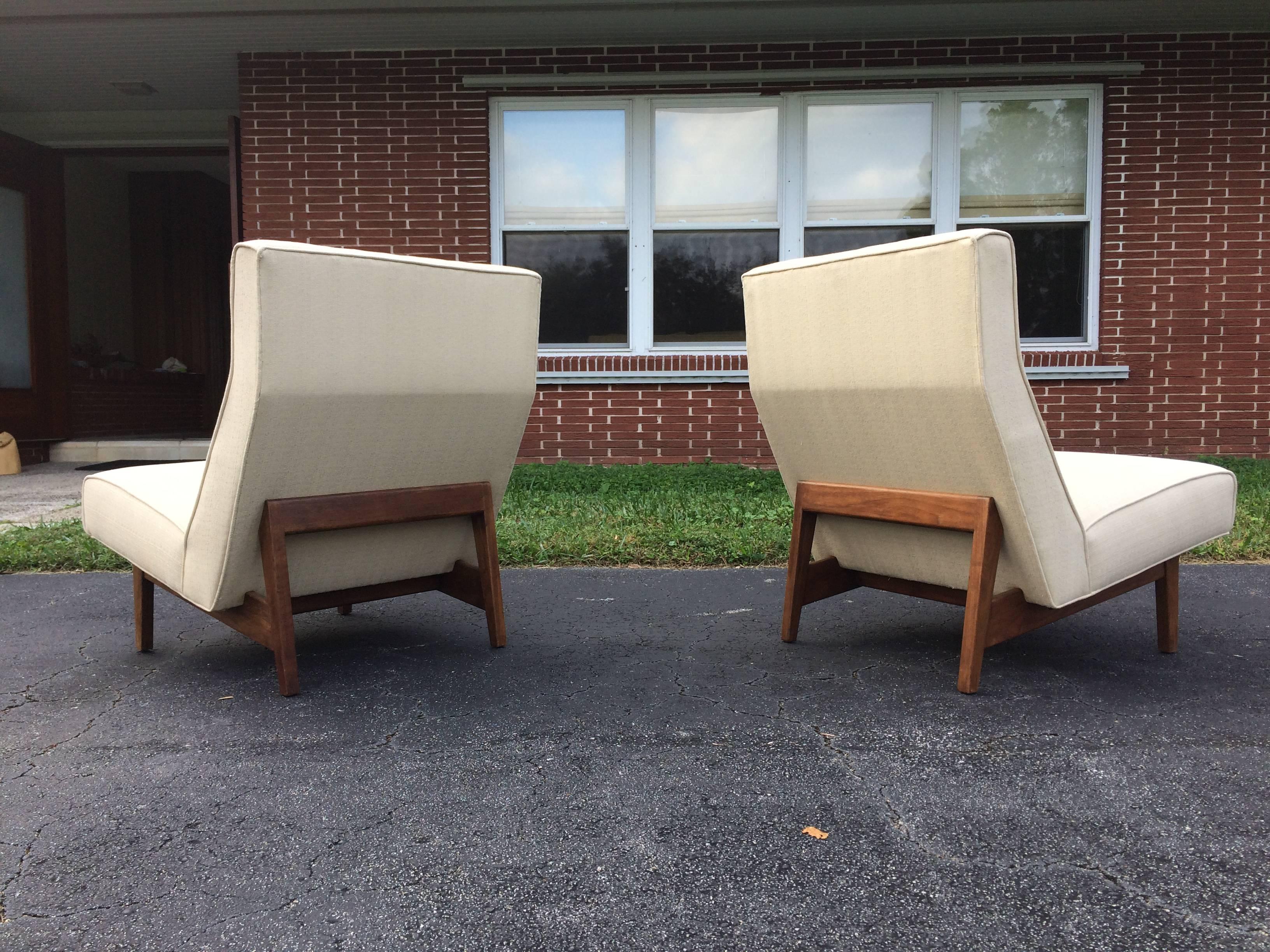 Two Great Jens Risom Lounge Chairs, USA, 1950s 2