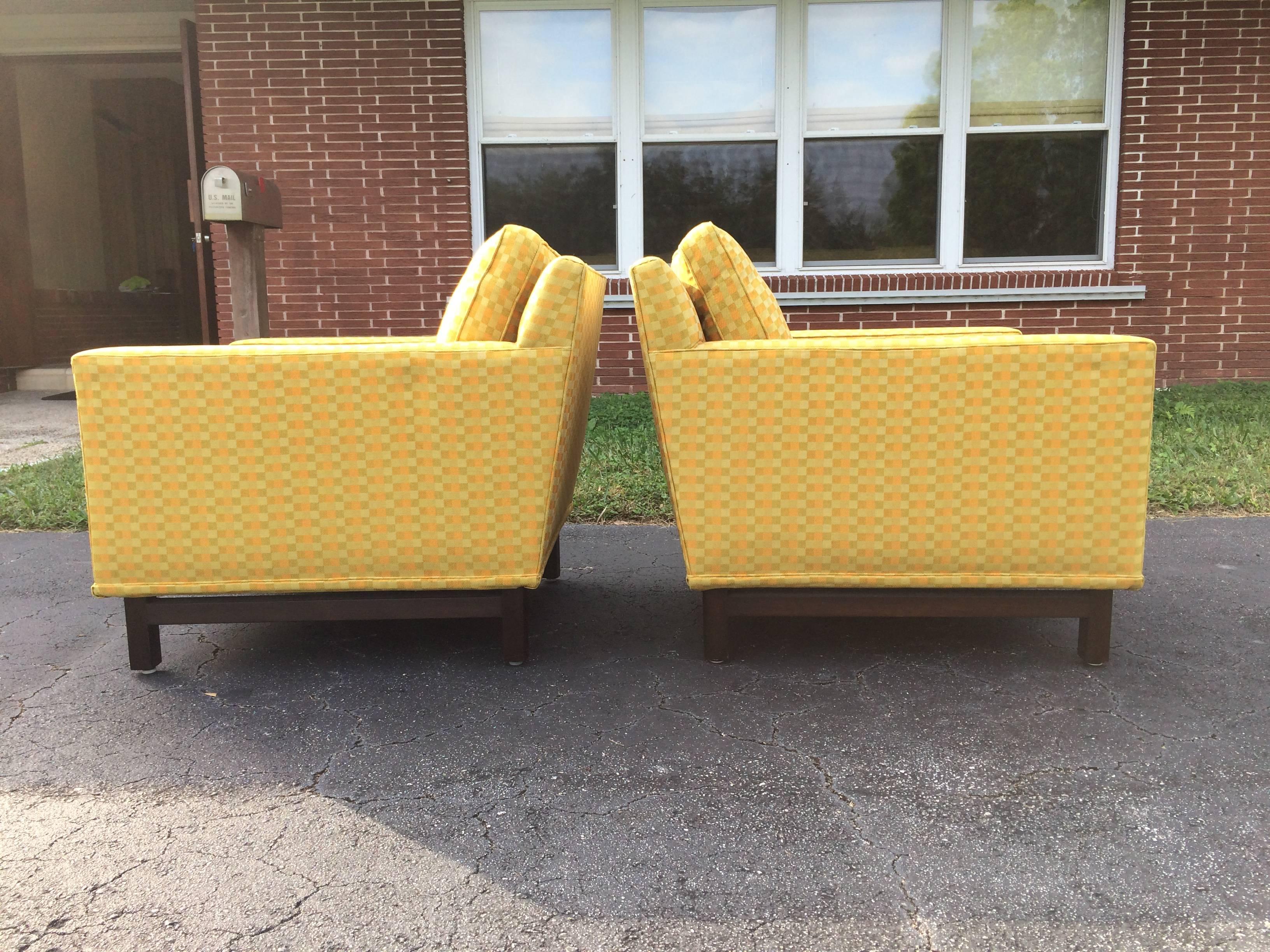 Two Nice Edward Wormley Lounge Chairs for Dunbar, USA, 1950s In Good Condition In Miami, FL