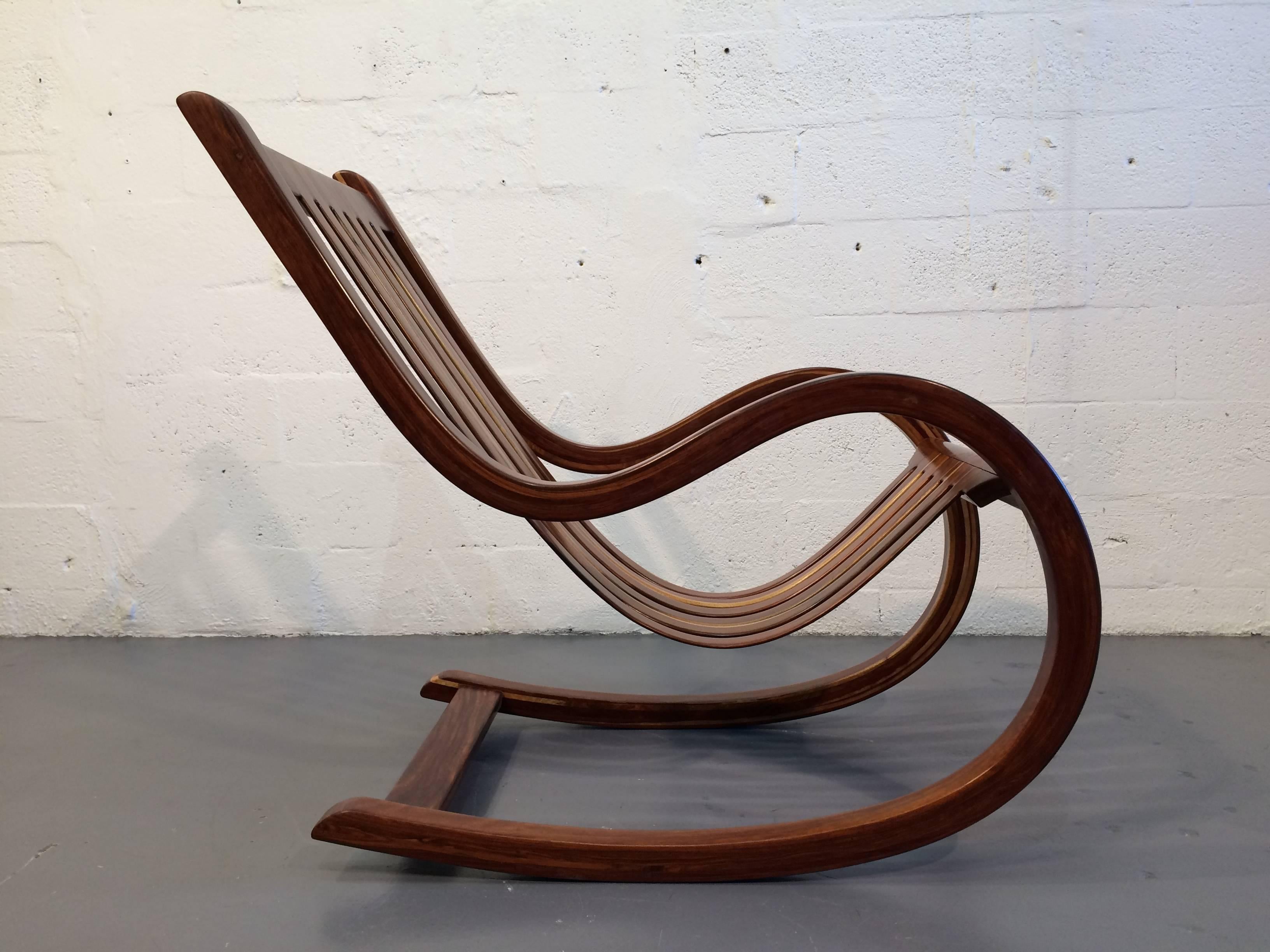 Studio crafted rocking chair rocker. Great design and craftsmanship.
