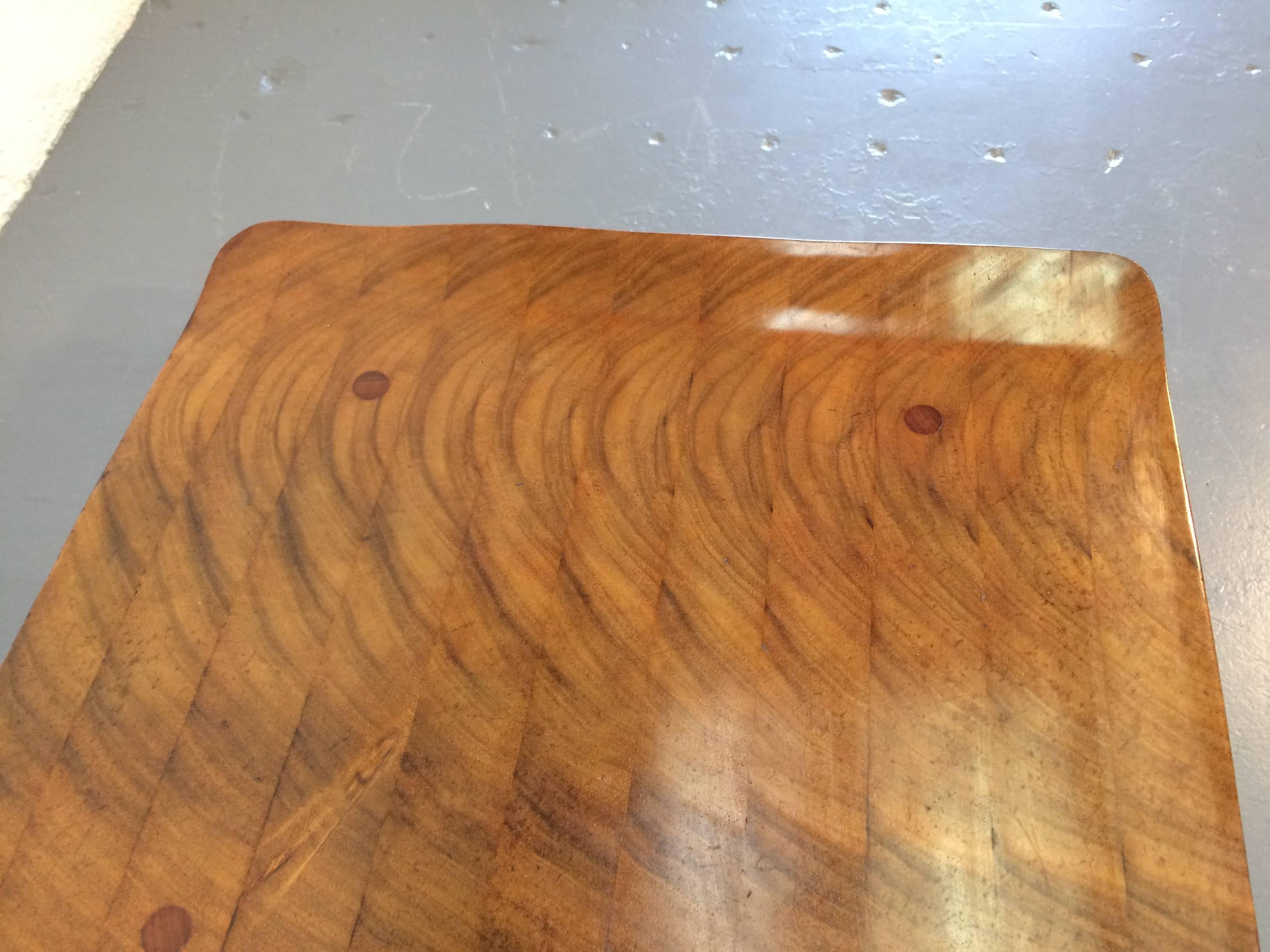 Artist Craftsman Side Table Freeform, Wood, Brown 2