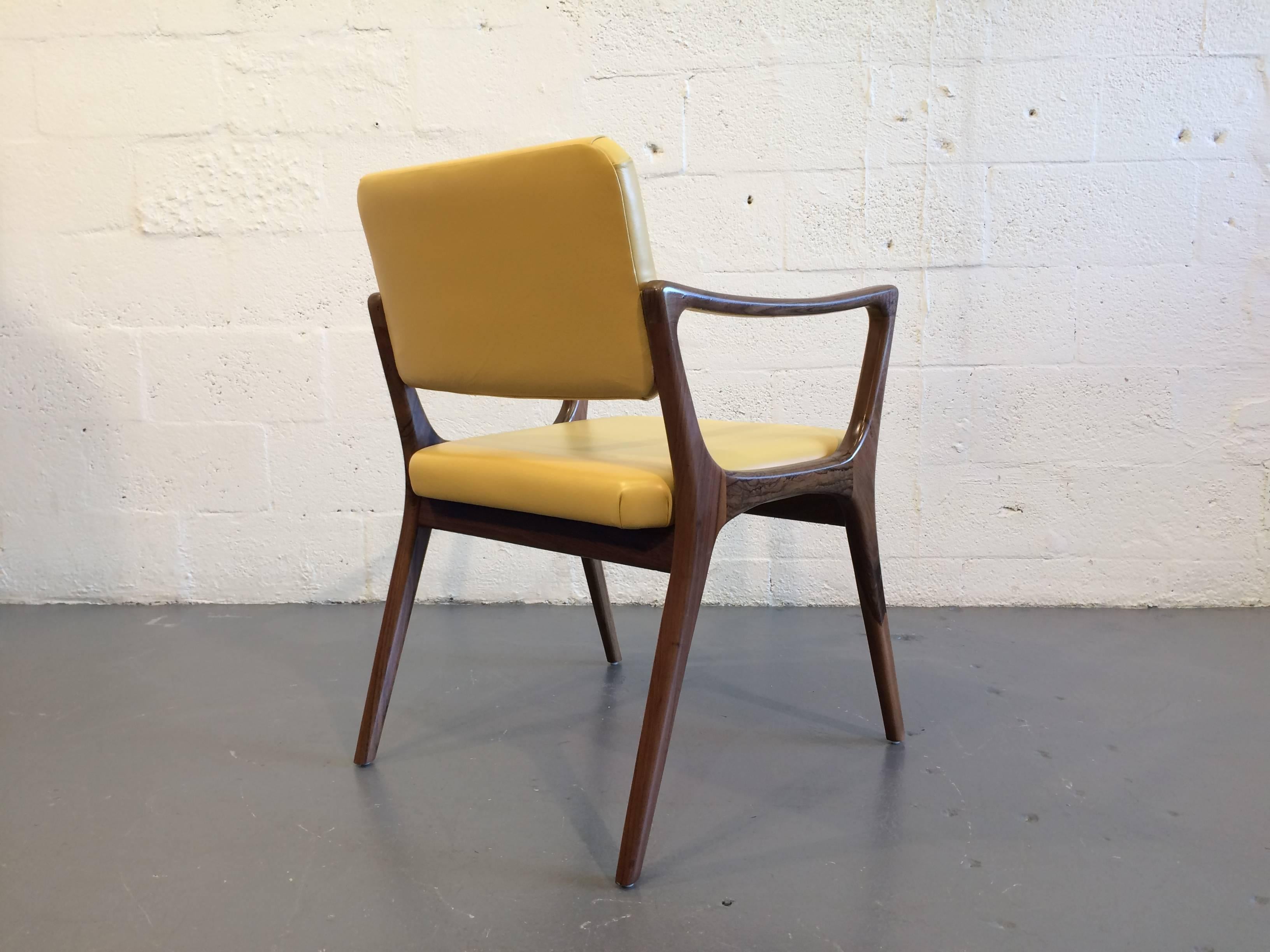 Six Sculptural Dining Chairs, Gio Ponti Style 1