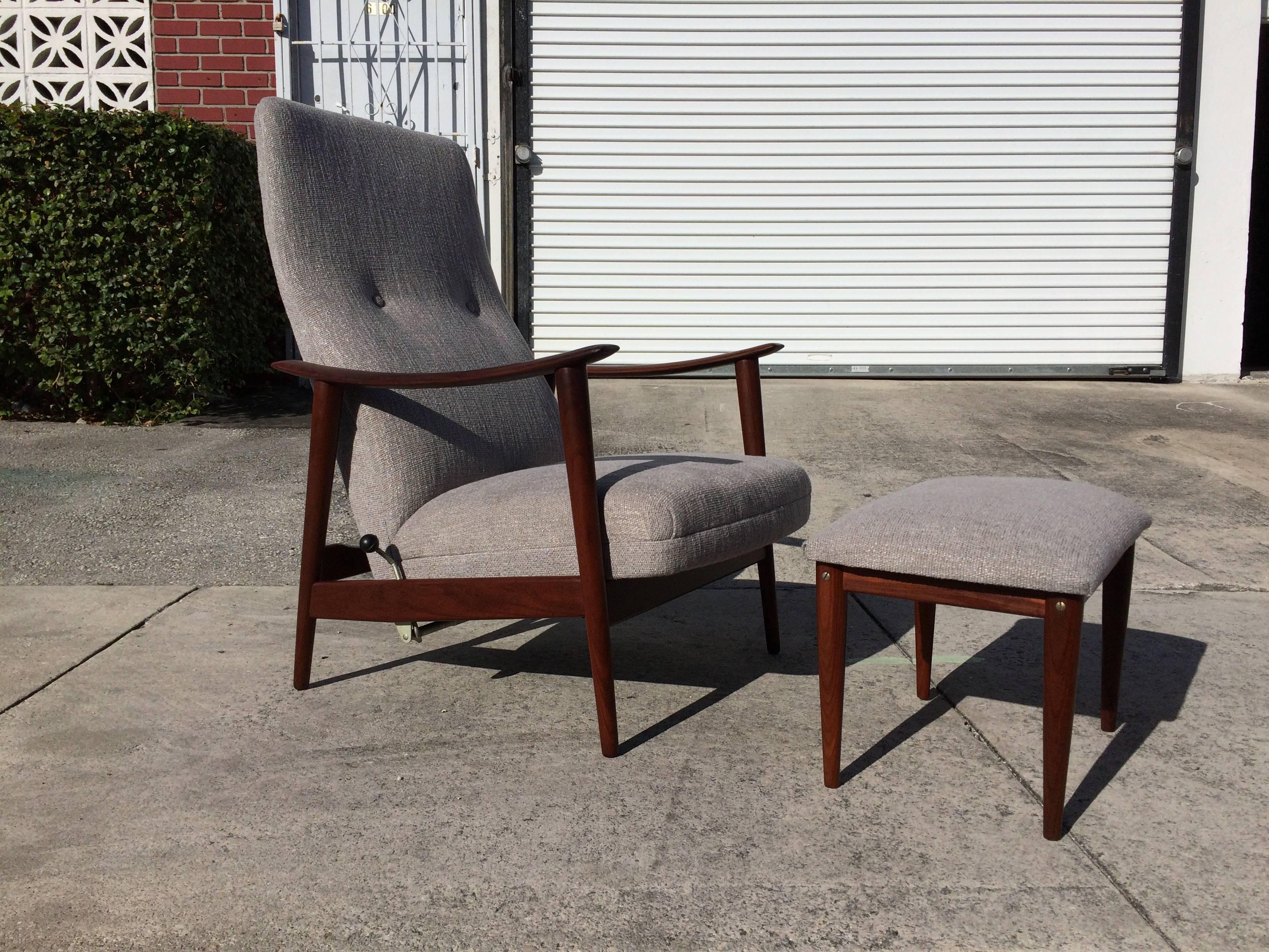 danish chair and ottoman