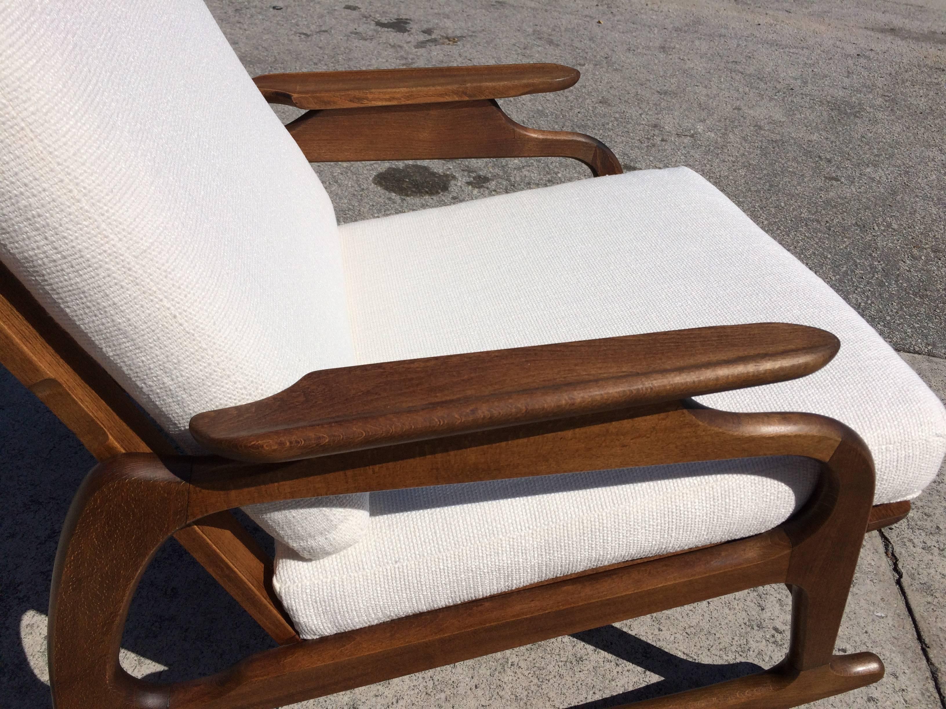 Great Rocking Chair in Style of Adrian Pearsall In Good Condition In Miami, FL