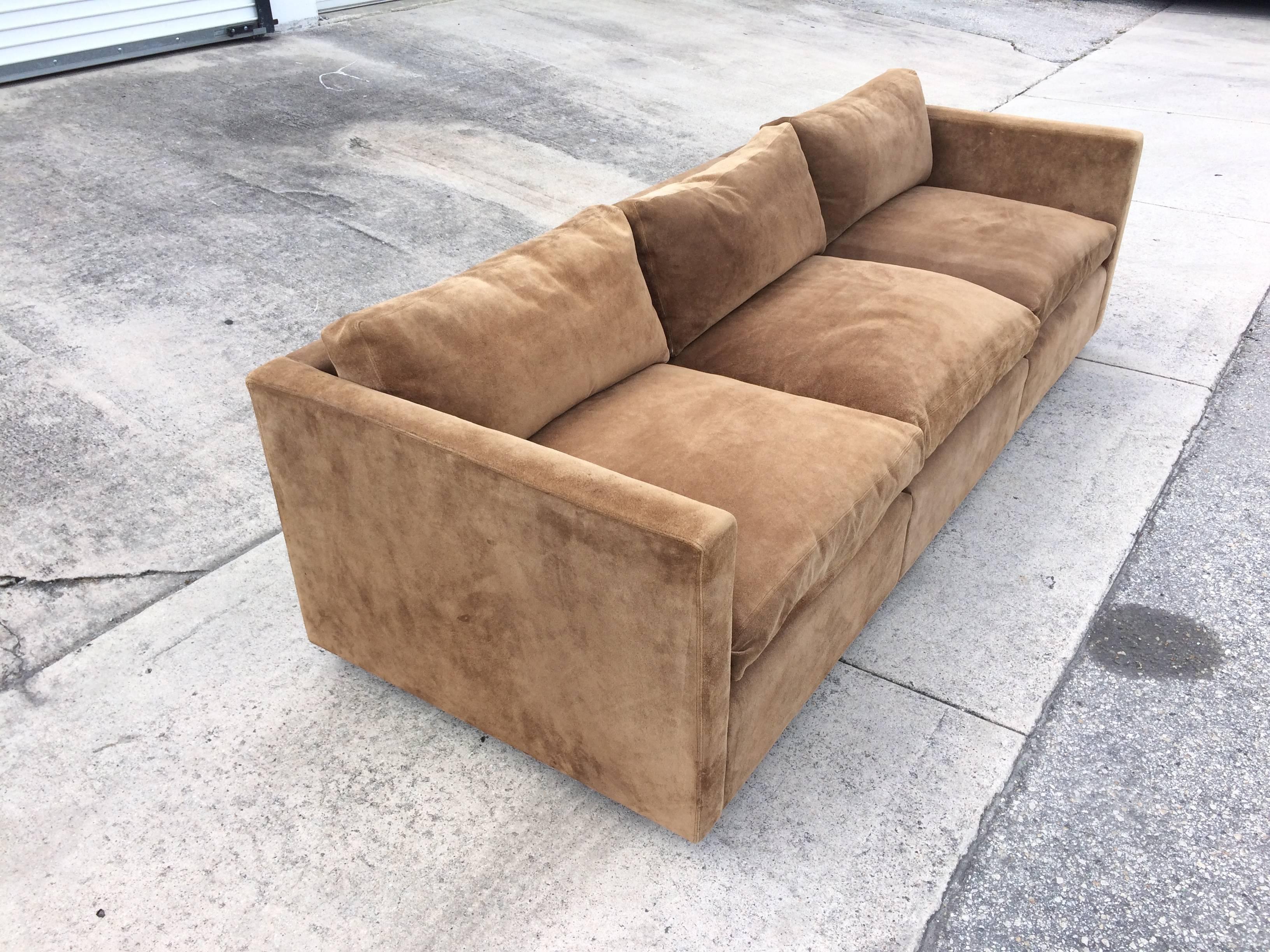 suede leather couch