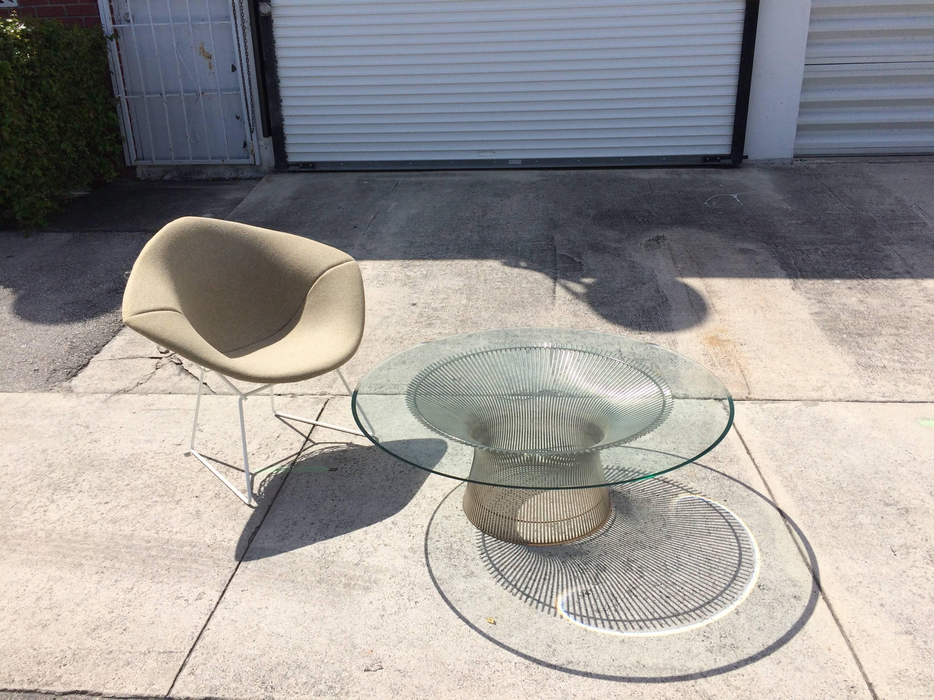 Mid-Century Modern Coffee Table by Warren Platner In Excellent Condition In Miami, FL