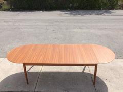 Arne Vodder - Grande table à manger à abattants en teck