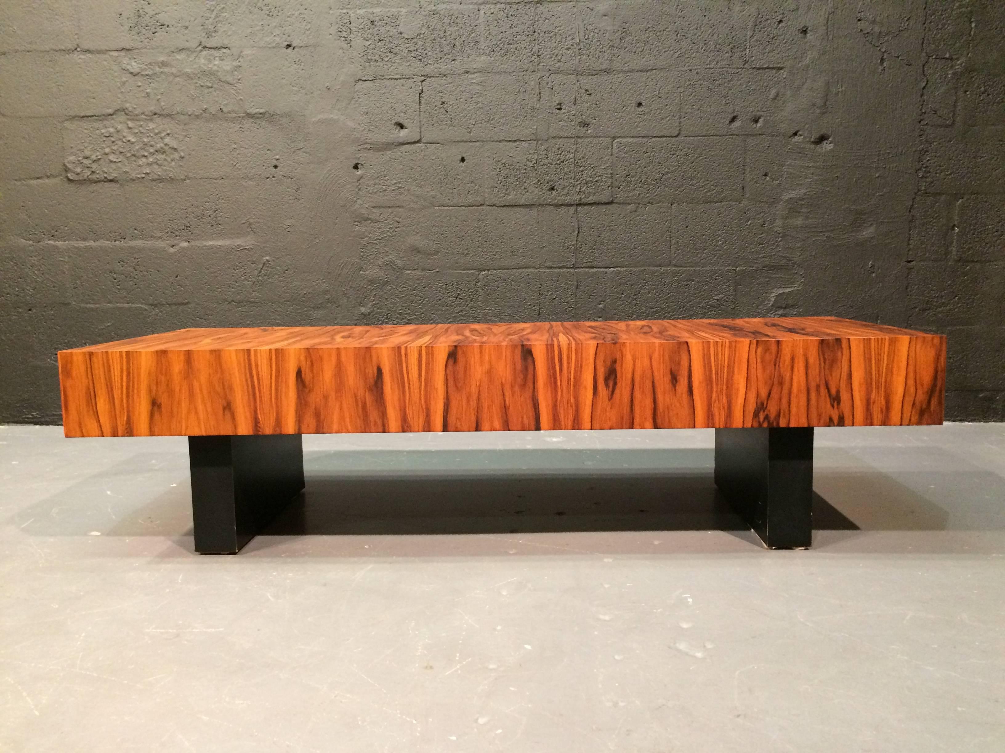 Coffee table with two drawers. Made in Denmark, 1970s.