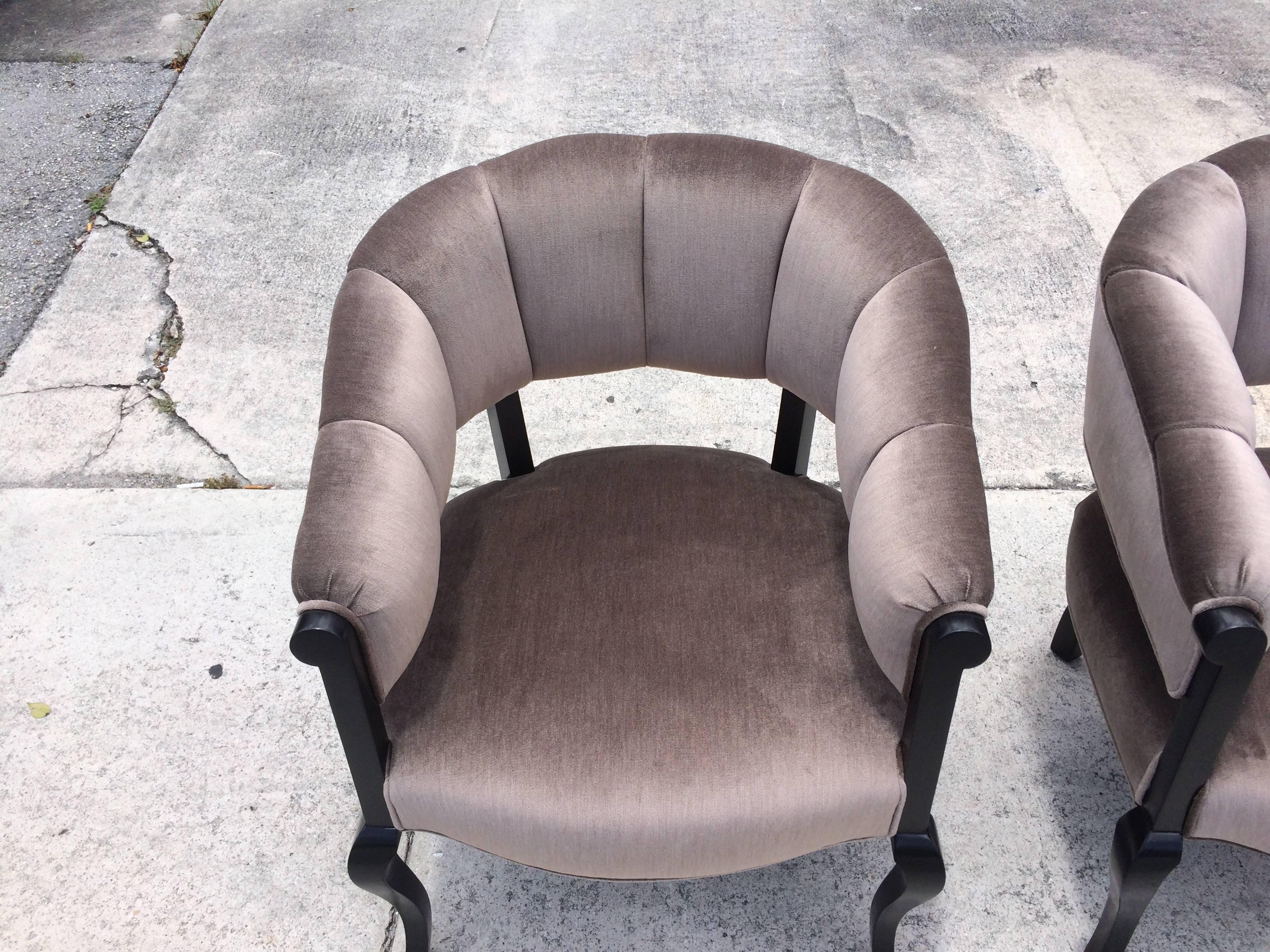 Beautiful Channel Back Chairs In Good Condition For Sale In Miami, FL