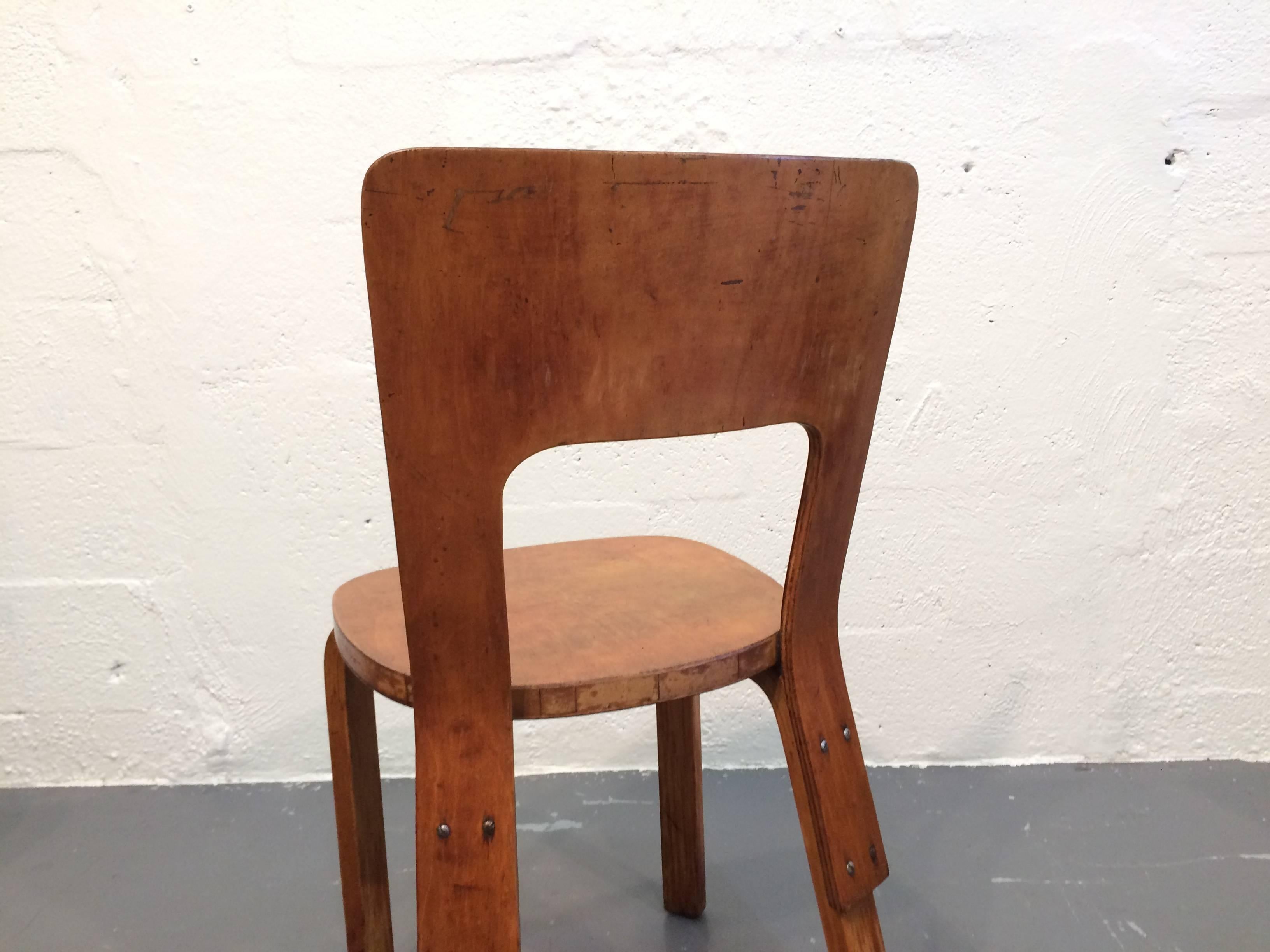 Mid-20th Century Early Alvar Aalto Desk or Side Chair 66