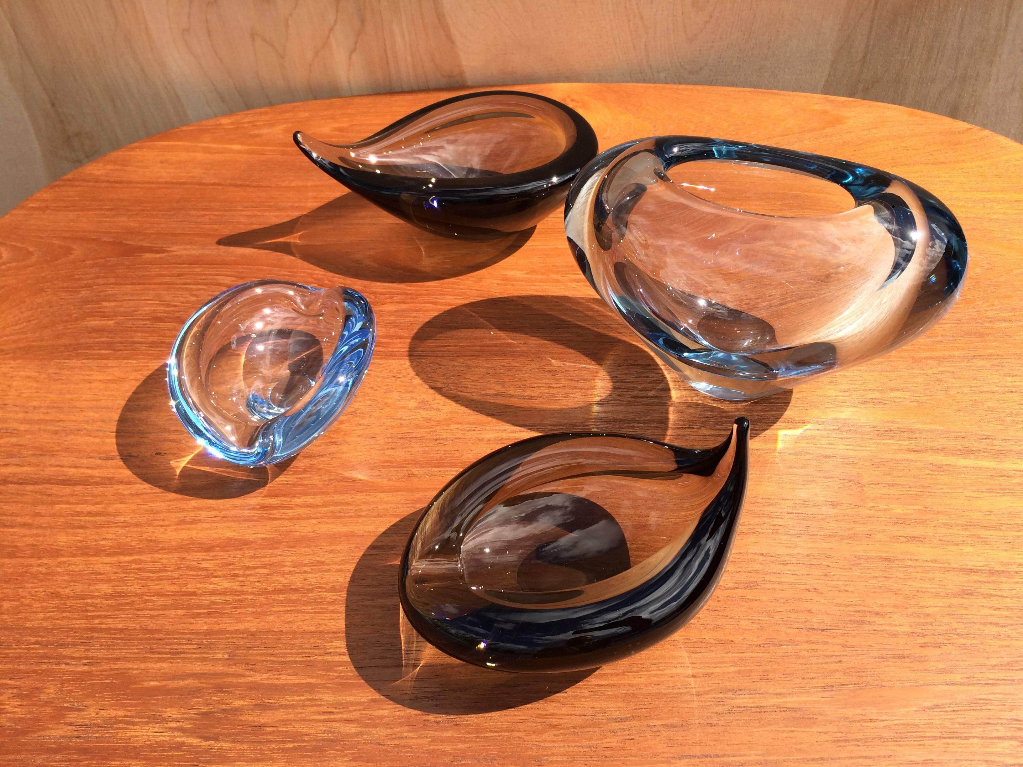 Scandinavian Modern Beautiful Glass Holmegaard Collection For Sale