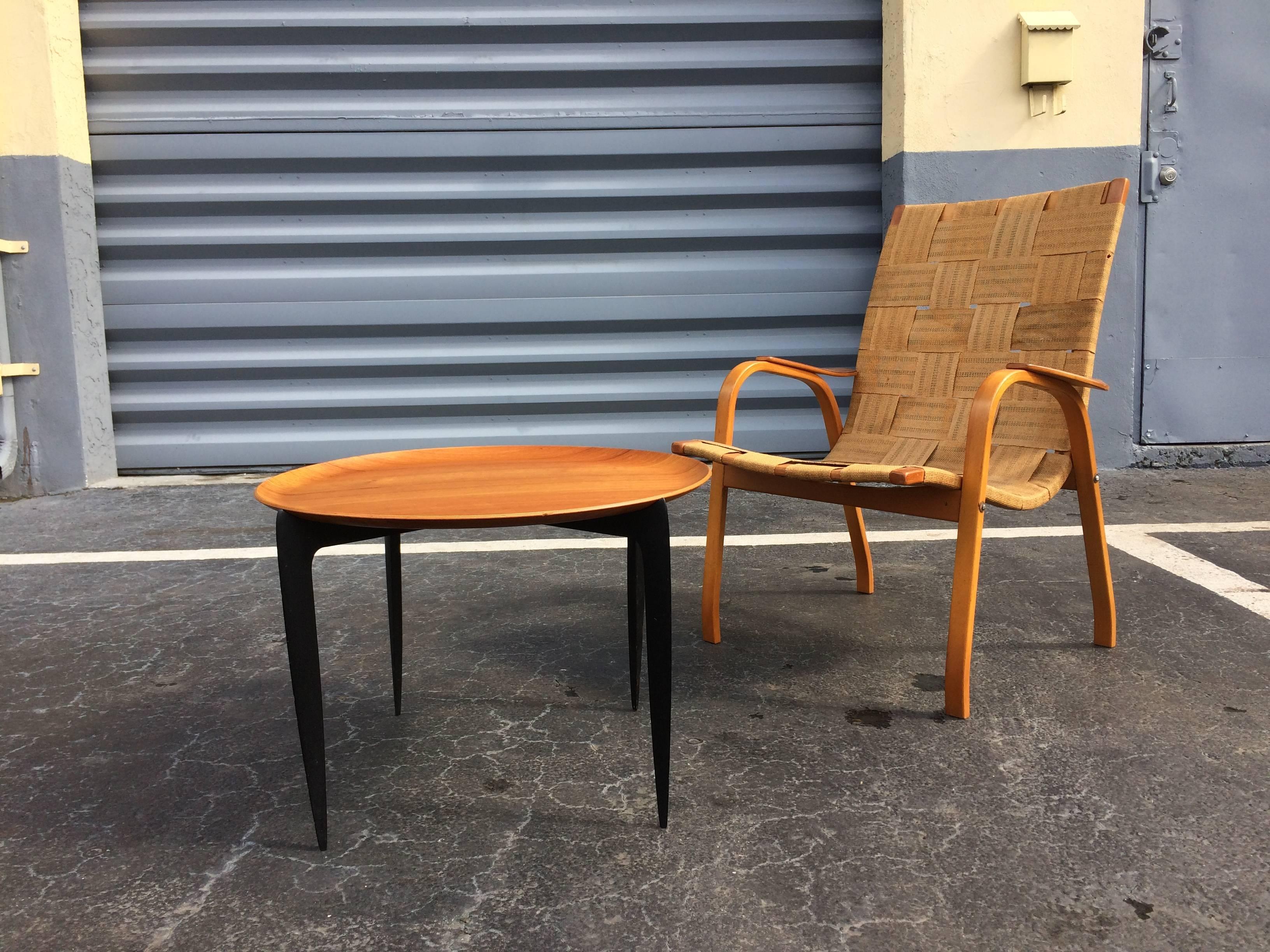 Teak Tray Table by H Engholm and Svend Aage Willumsen for Fritz Hansen 2