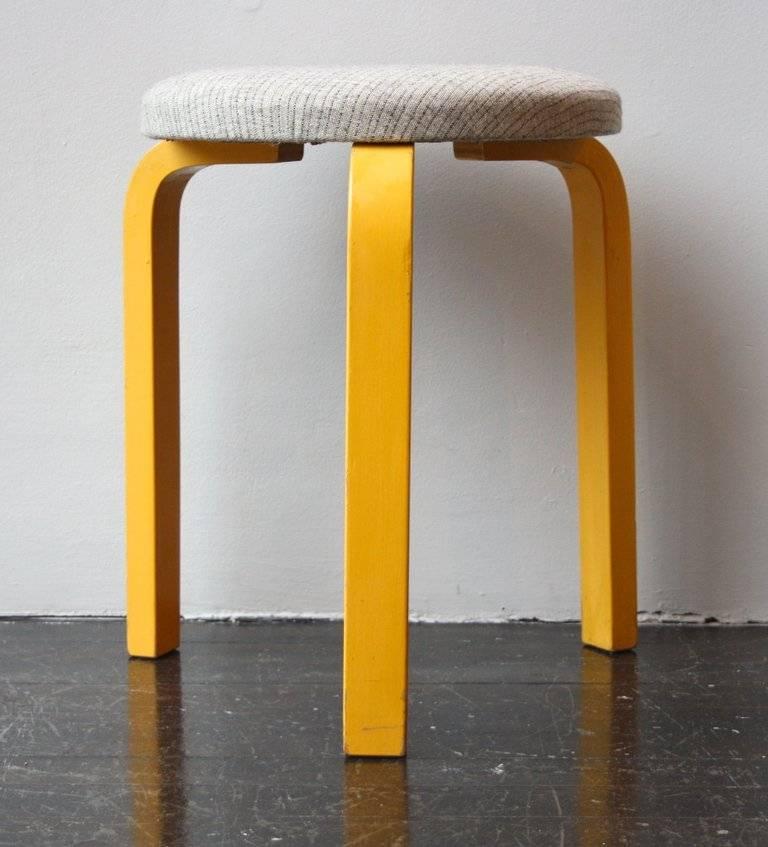 Wood Original Alvar Aalto Stools by Artek, Any Color or Seats Covered in Fabric