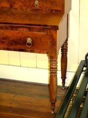 19th Century Federal Period Duncan Phyfe Style Flame Mahogany Secretary Bookcase