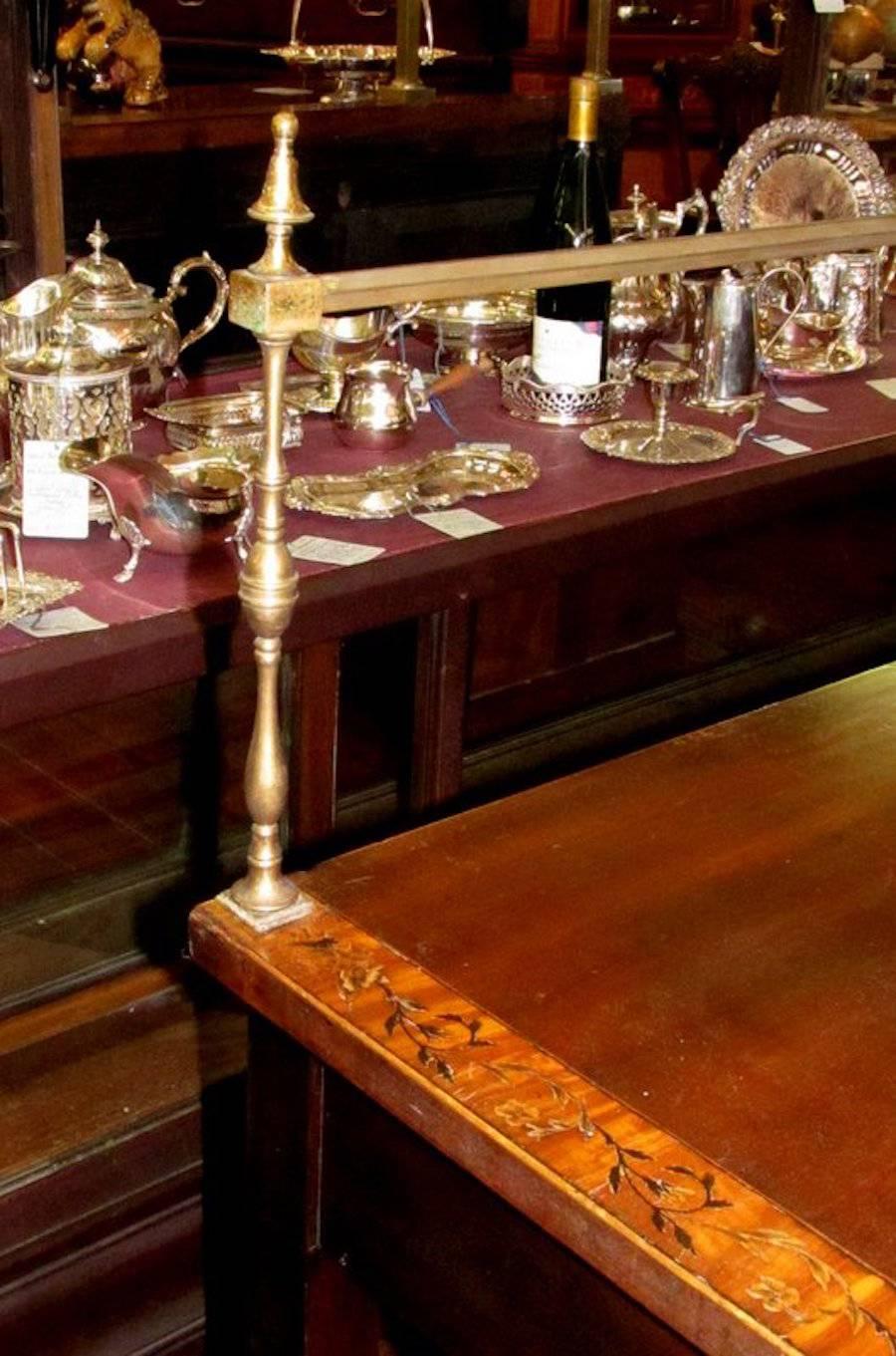 English Geo IV Marquetry Inlaid Mahogany Hepplewhite Huntboard or Server 3