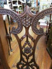 Set of Four Antique English Mahogany "Signed" Chippendale Style Chairs