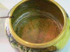 Antike französische Bomboniere mit Emaille bedeckt, signiert von Gamet