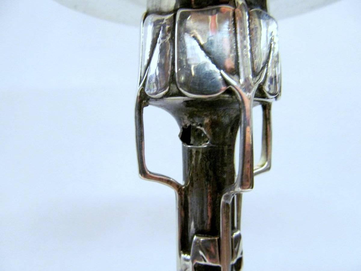Paire de chandeliers Cymric en argent sterling, Archibald Knox pour Liberty and Co Bon état - En vente à CHARLESTON, SC