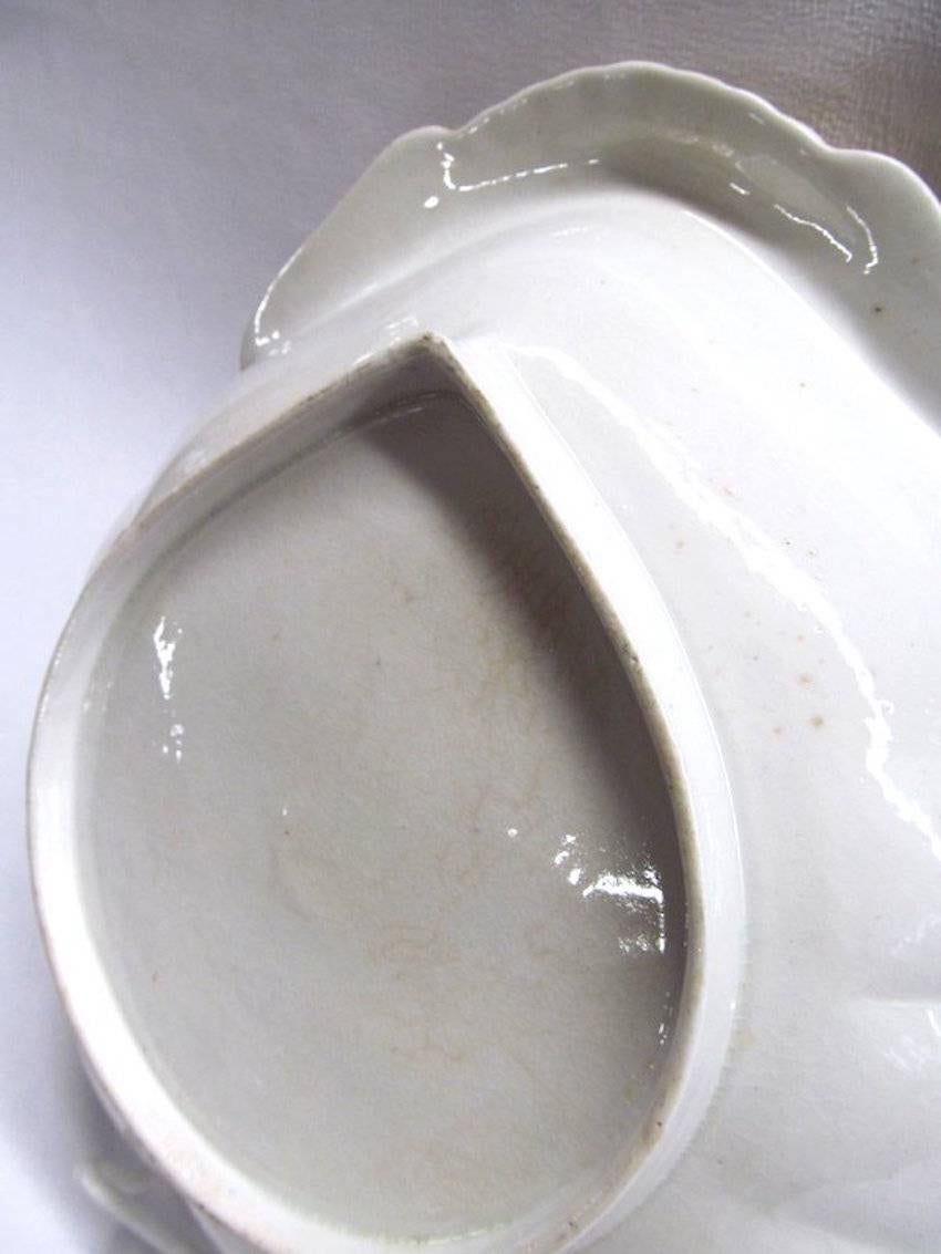 Antique English Geo. III Period Spode Porcelain Shell Shaped Dessert Dish 2