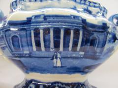 Antique English Staffordshire Earthenware Charleston/Savannah Sauce Tureen Base