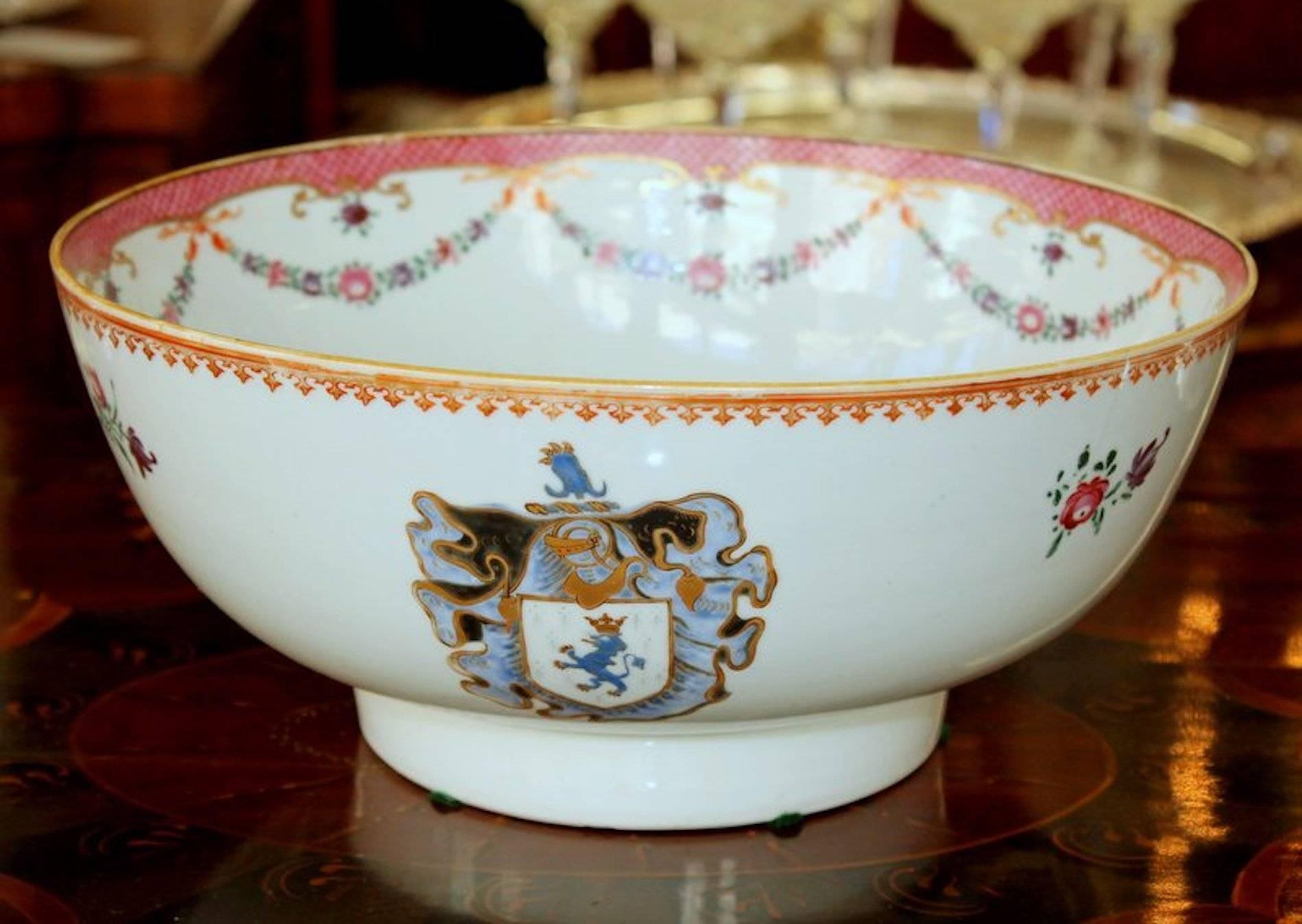 Superb quality antique Chinese export hand-painted porcelain 