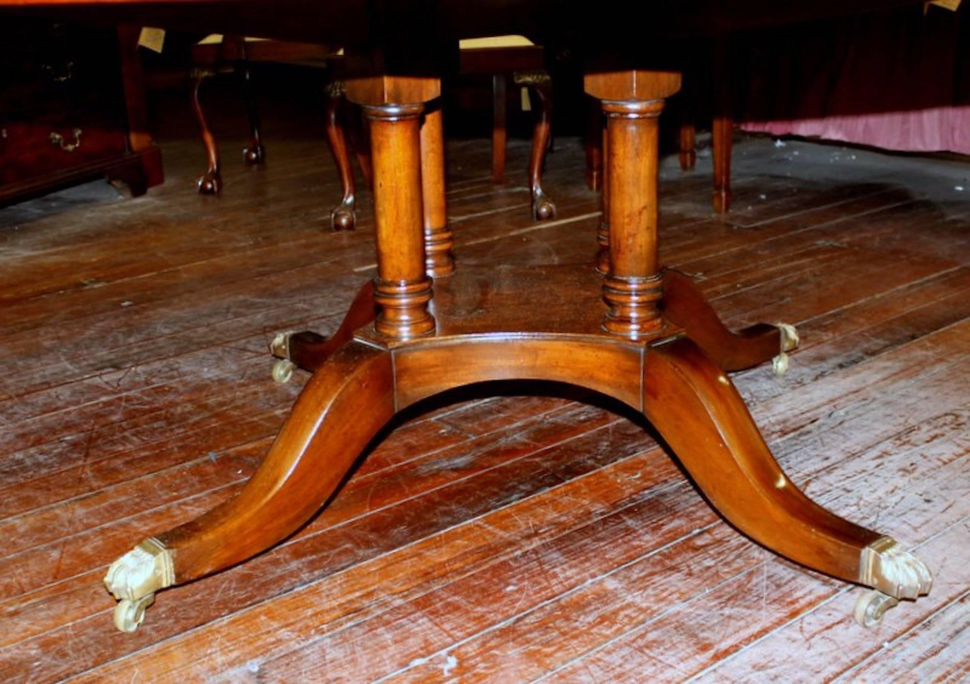 mahogany inlaid dining table