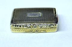 Antique English Hand Engraved Geo. IV Vermeil Vinaigrette, Maker John Bettridge