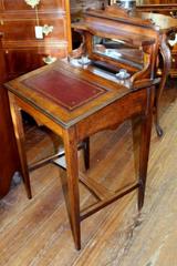 Antique English Inlaid Rosewood Child's or Ladies Diminutive Writing Desk