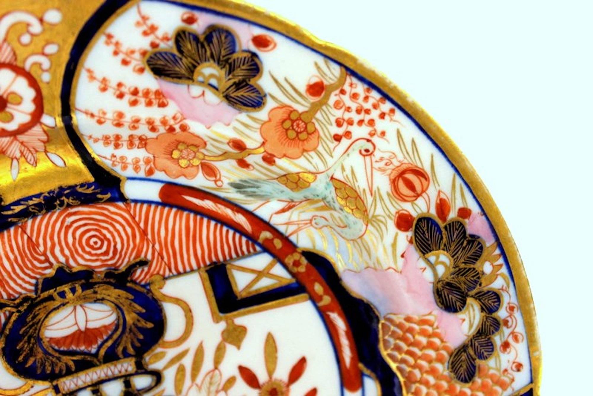 19th Century Antique English John Rose Coalport Porcelain Imari 