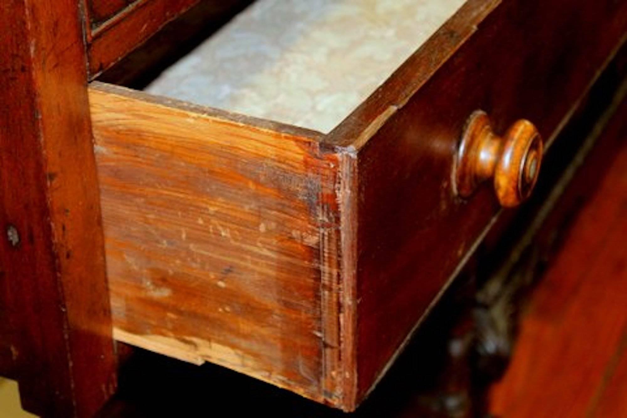 Satinwood English 19th Century Sheraton Style Mahogany Clerk's Desk or Standing Desk