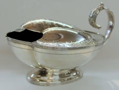 English Hand Engraved, Sheffield Silver Plate "Aladdin's Lamp" Spoon Warme