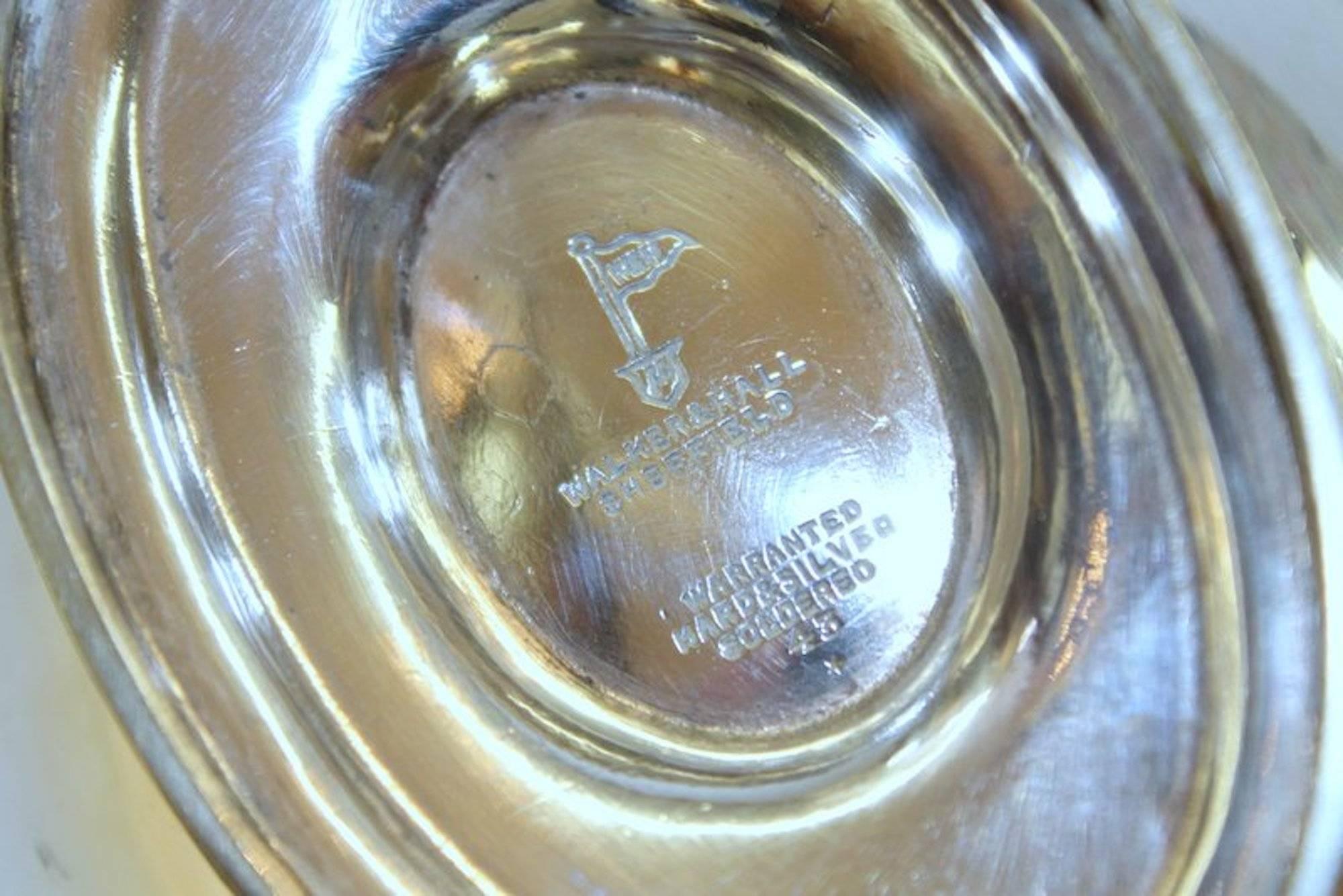 English Hand Engraved, Sheffield Silver Plate 