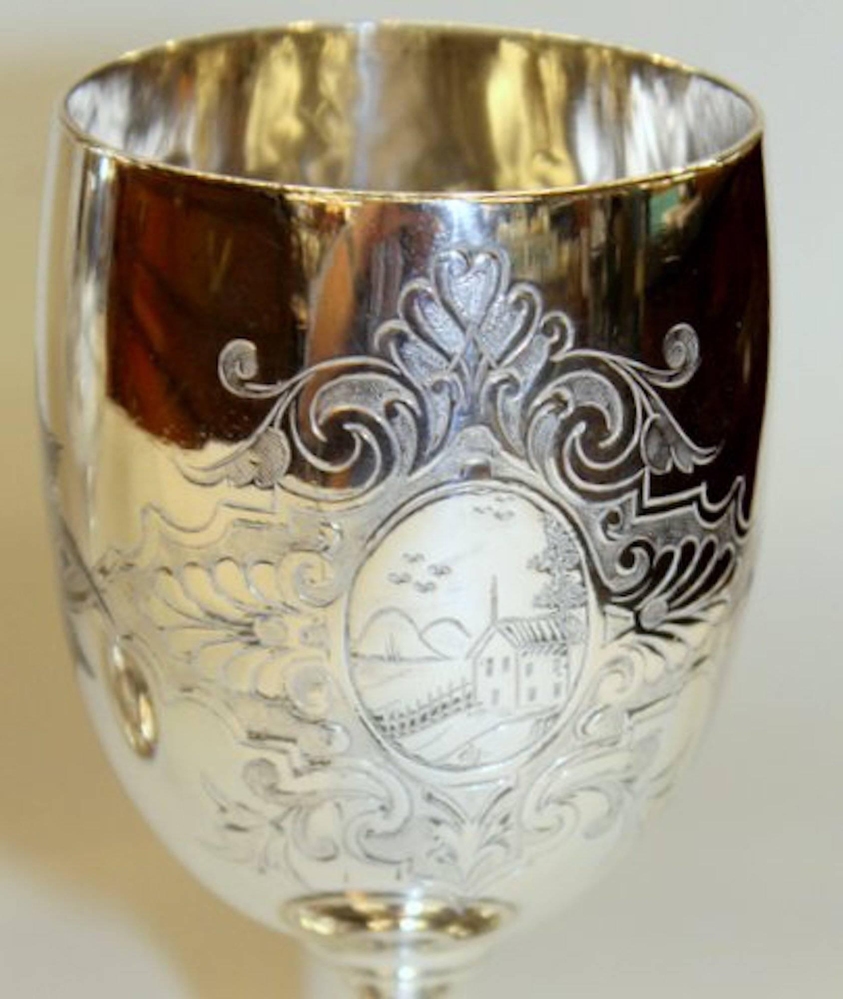 silverplate goblets