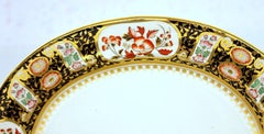 Antique English Wedgwood Earthenware/Queensware "Black Imari" Small Platter