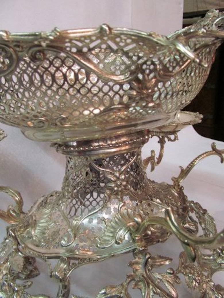 George III English Sterling Silver Baskets Epergne, Thomas Powell, 1763-1764 3
