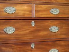 19th Century English Channel Islands George III Mahogany Chest on Chest