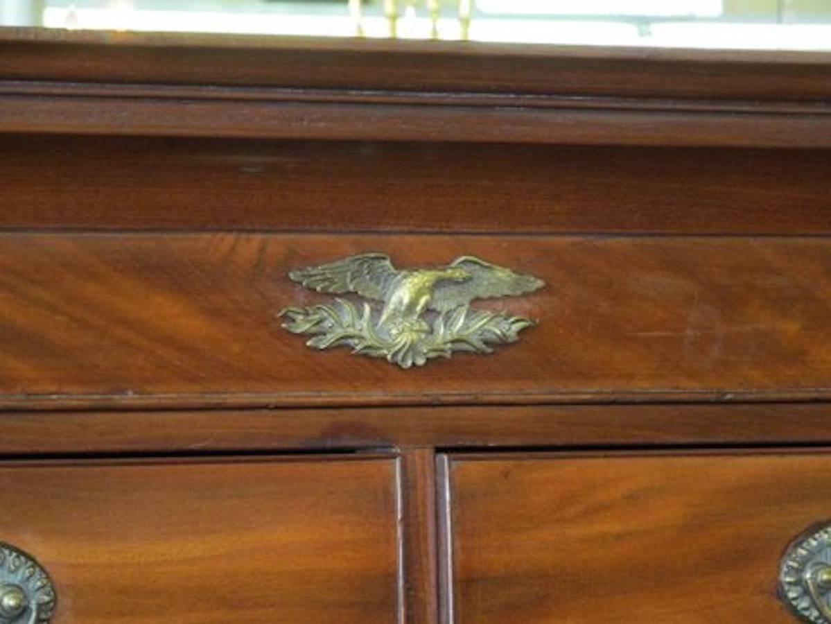 19th Century English Channel Islands George III Mahogany Chest on Chest 3
