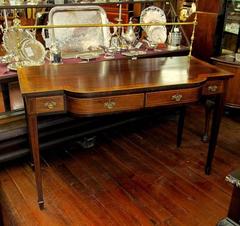 English Geo IV Marquetry Inlaid Mahogany Hepplewhite Huntboard or Server