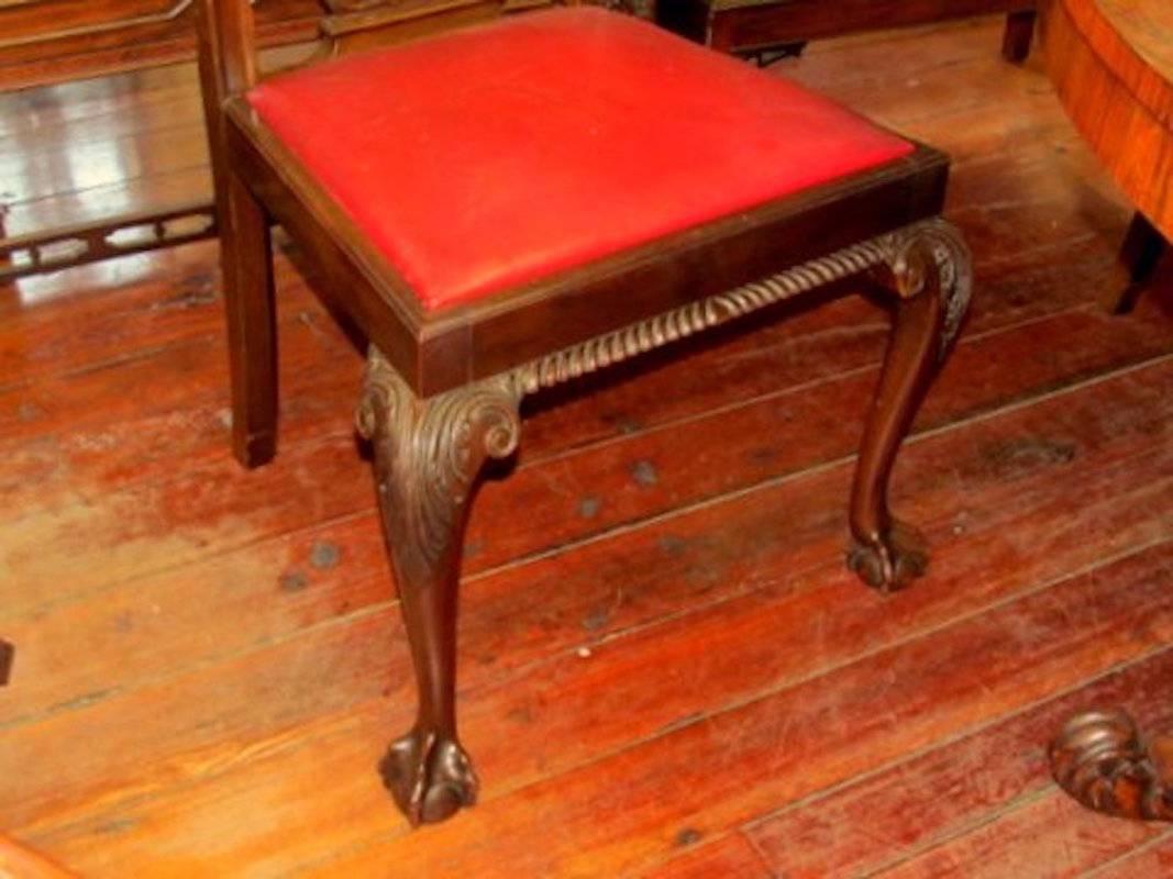 Set of Four Antique English Mahogany 