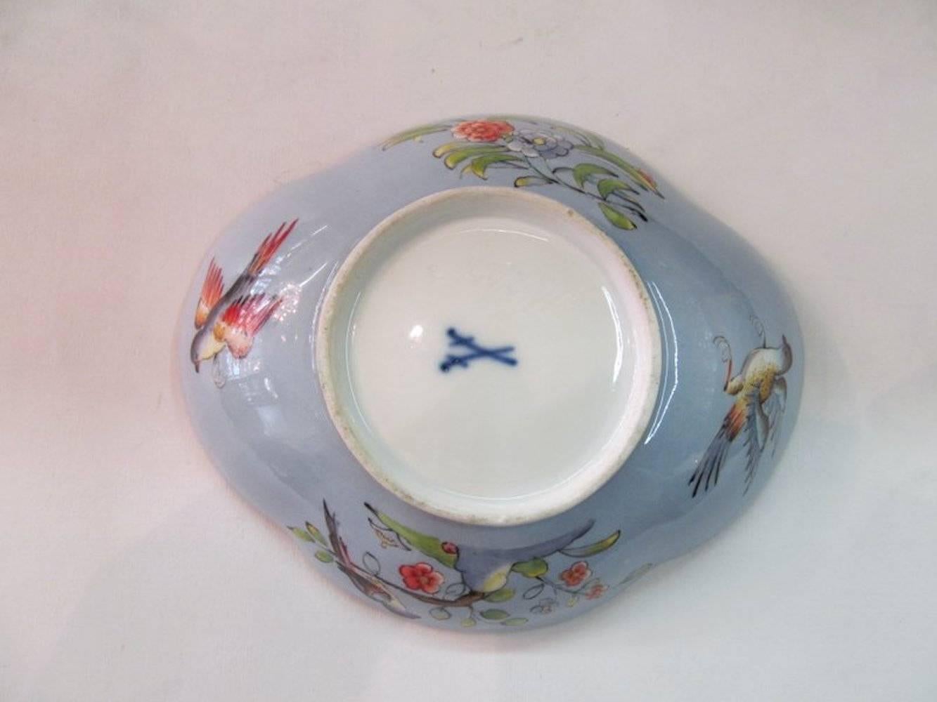 Antique 18th Century Meissen Hand-Painted Porcelain Kaikemon Cup & Saucer 2