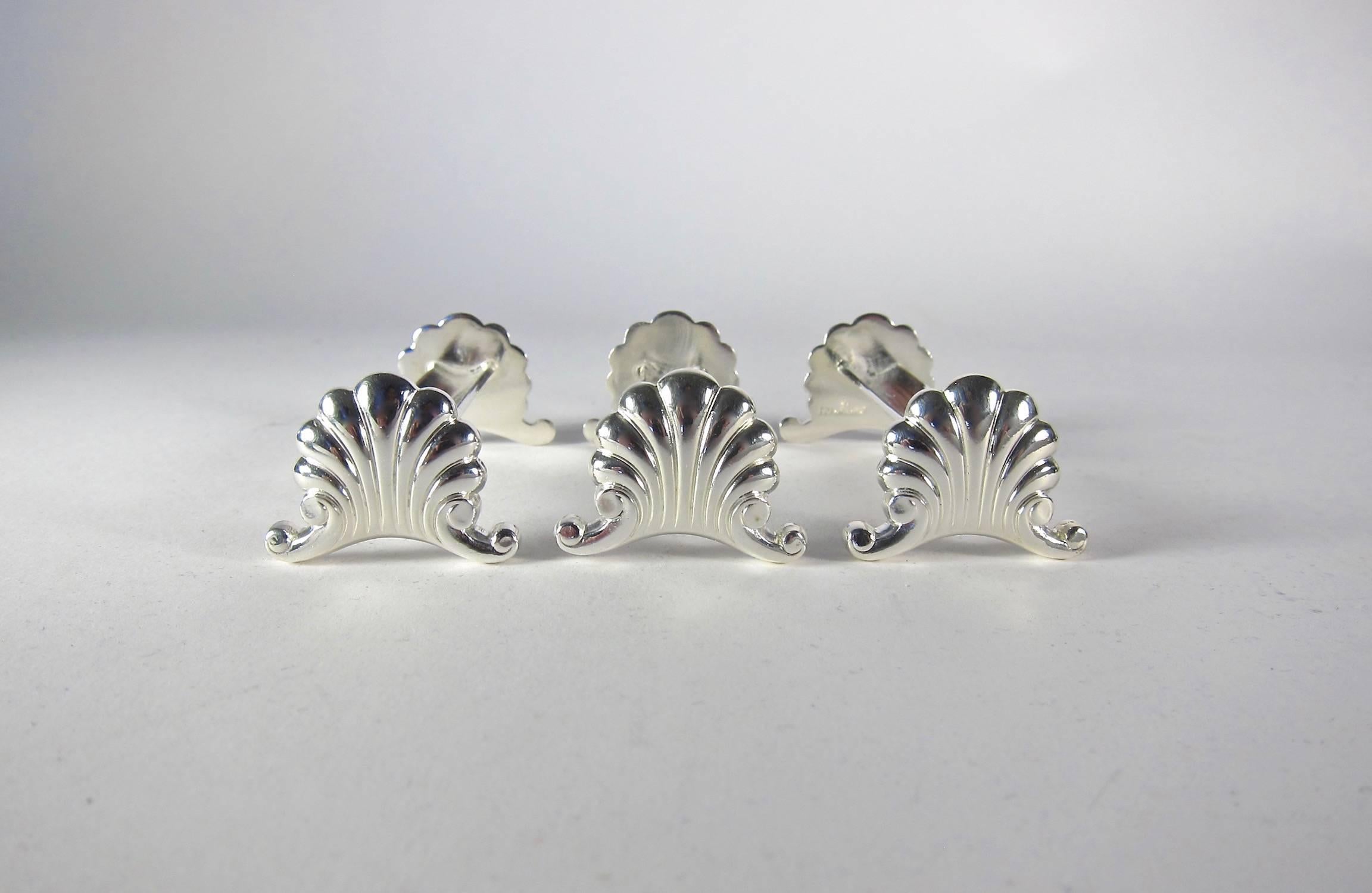 Rococo Revival French Ravinet d'Enfert Knife Rests, Boxed Set of 12