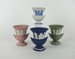 Wedgwood Jasper Ware Vintage Collection of Neoclassical Miniature Urns